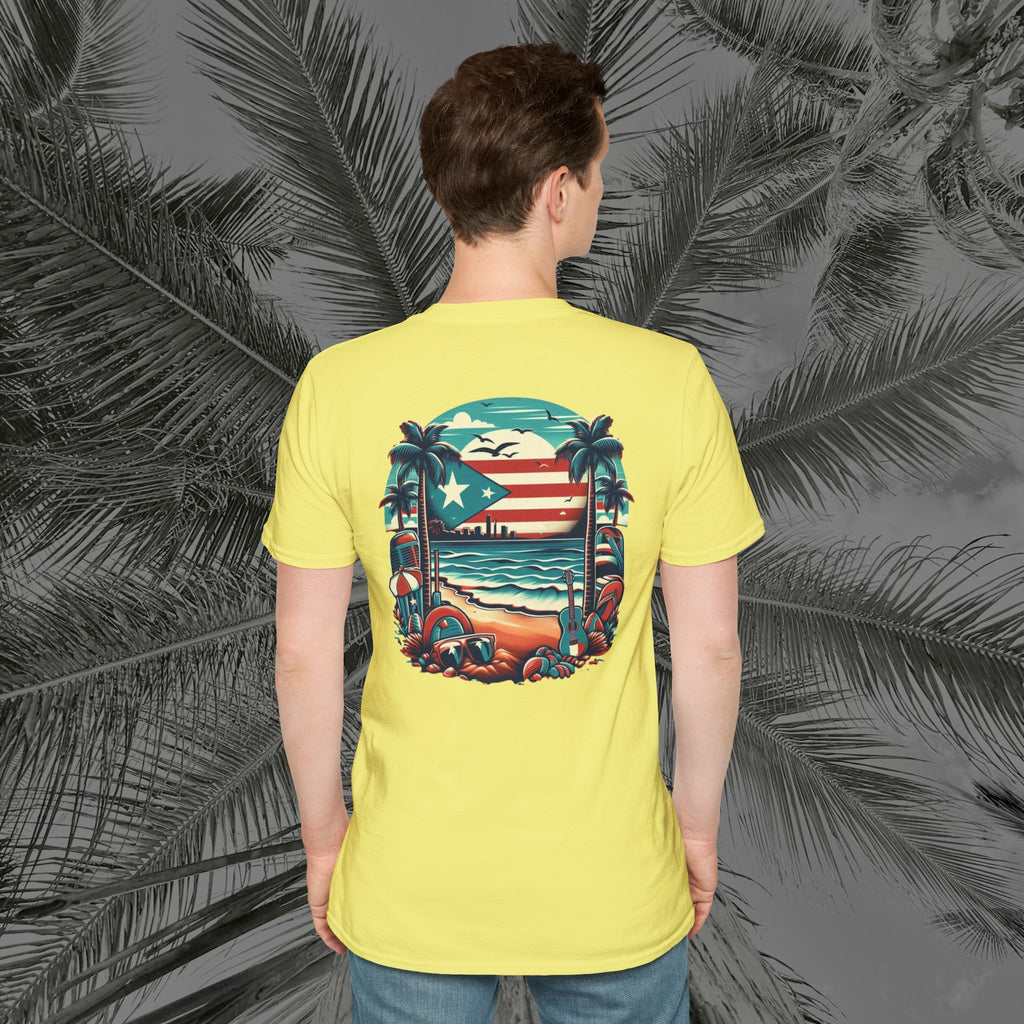 A Slice of Paradise - PR COLLECTION - (UNISEX) Soft style T-Shirt - Aliento De Vida