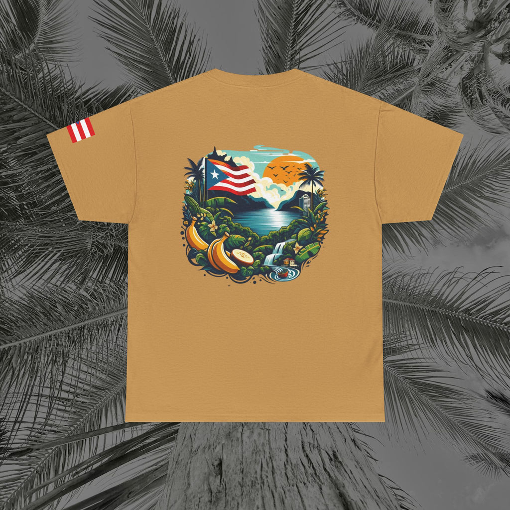 Borikén Sunrise - PR COLLECTION - (UNISEX) Heavy Cotton Tee - Aliento De Vida