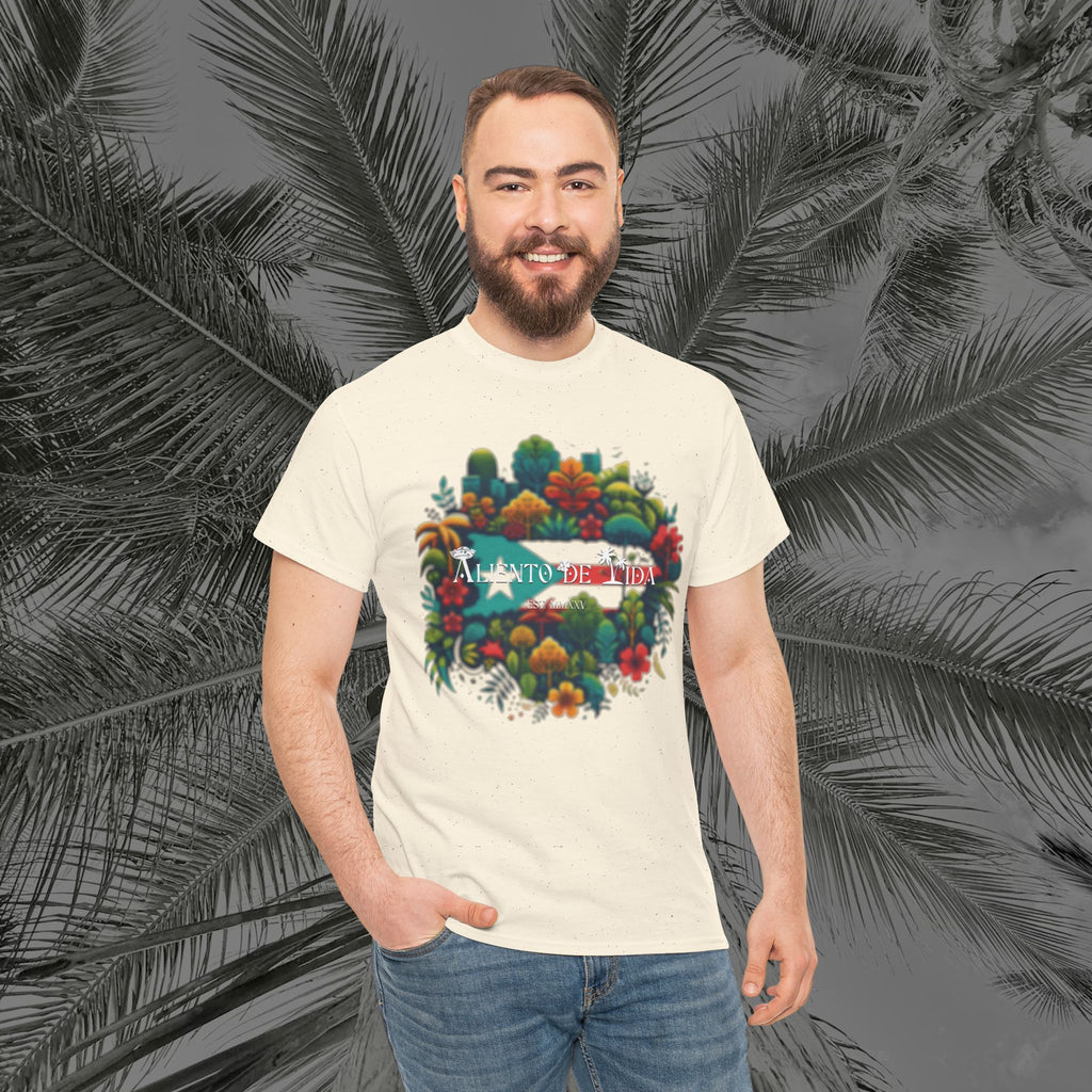 Beauty of Nature - PR COLLECTION - (UNISEX) Heavy Cotton Tee - Aliento De Vida