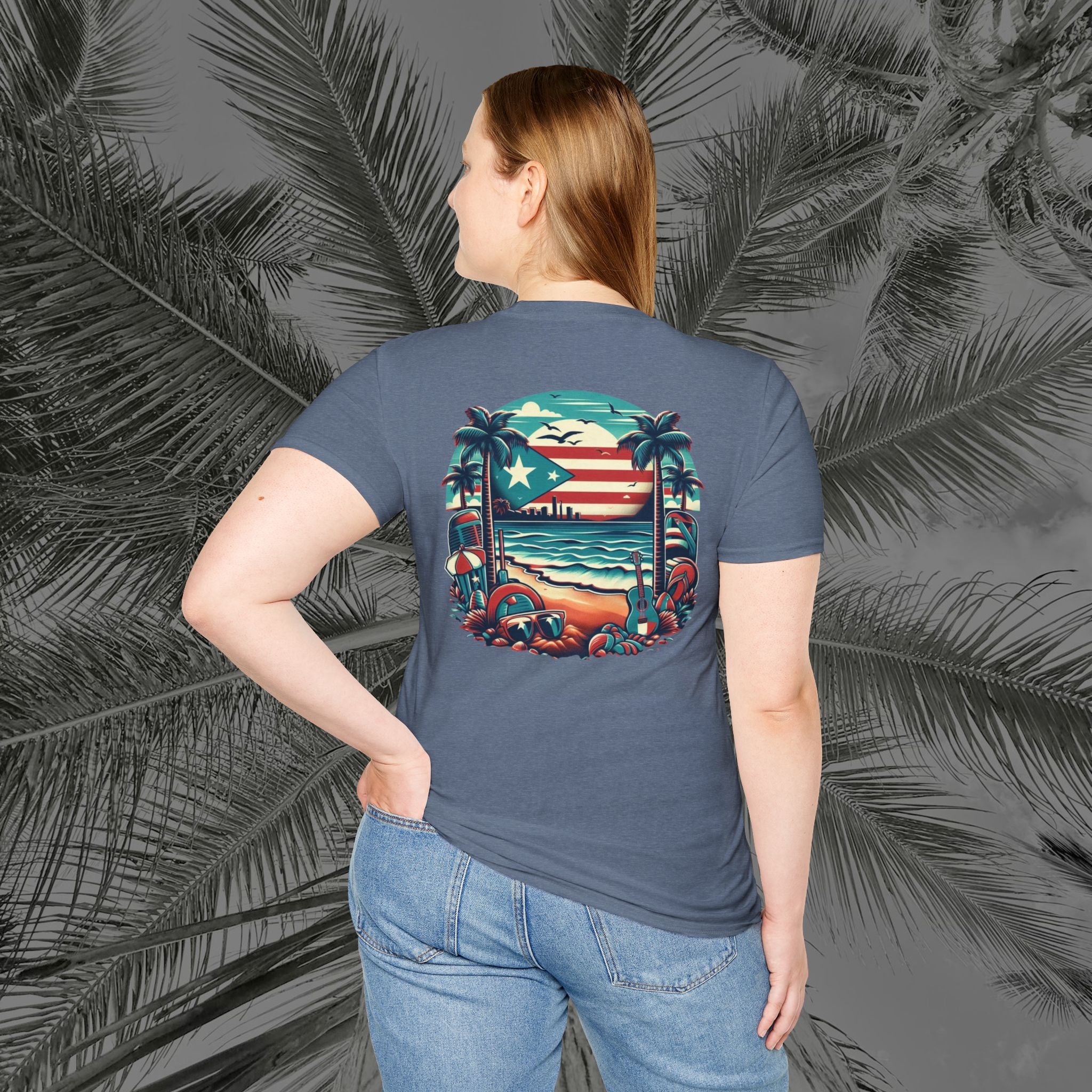 A Slice of Paradise - PR COLLECTION - (UNISEX) Soft style T-Shirt - Aliento De Vida