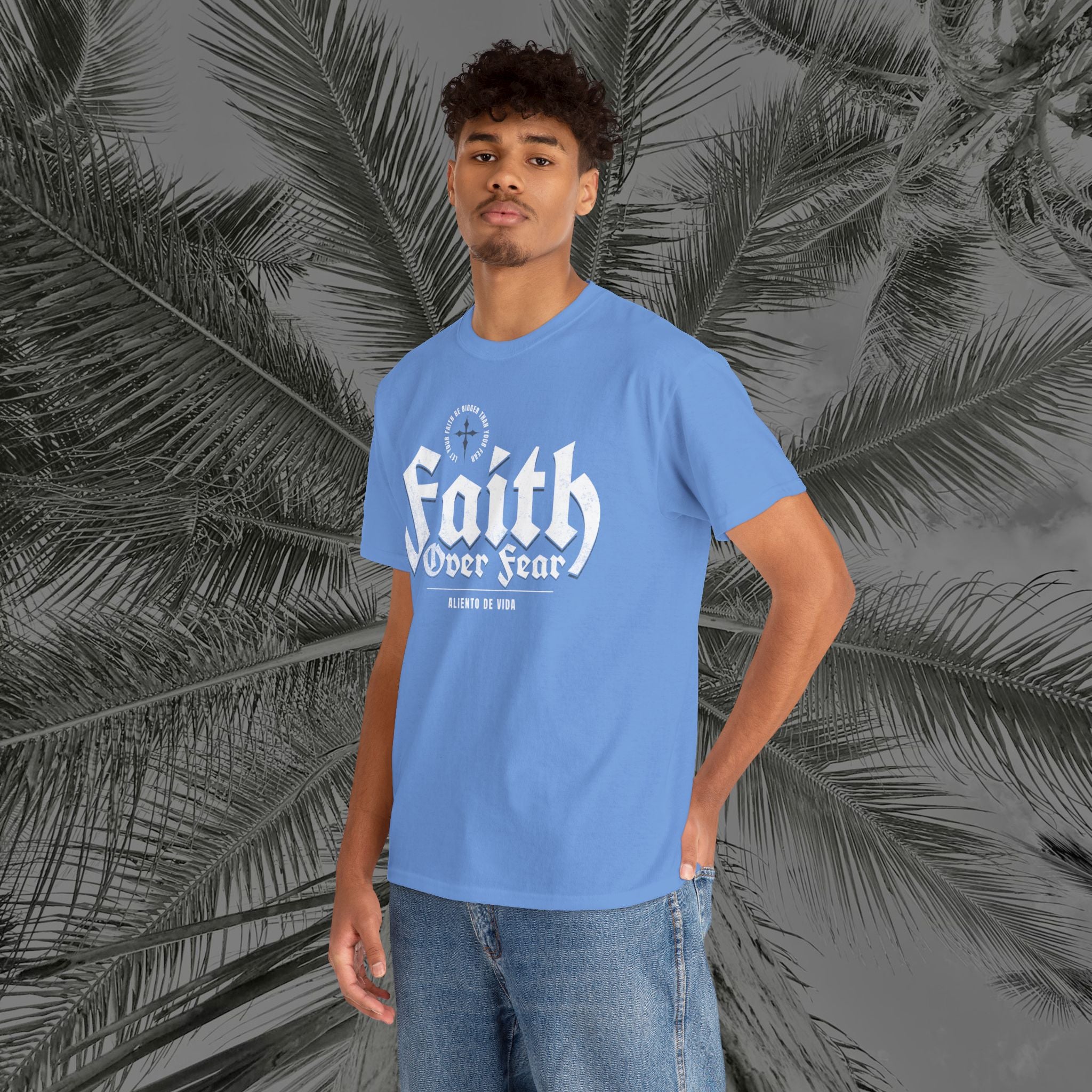 Faith Over Fear - (UNISEX) Heavy Cotton Tee - Aliento De Vida