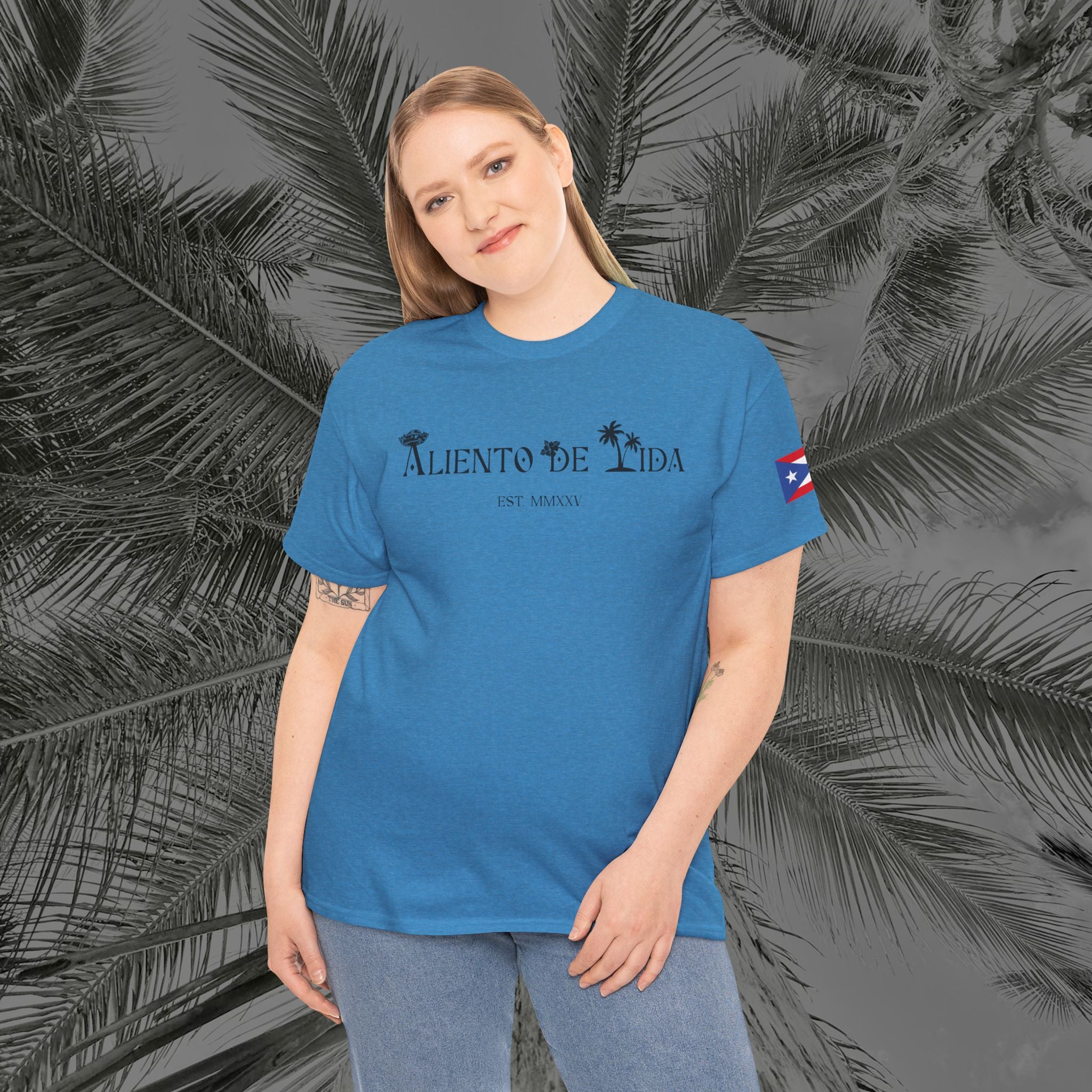 WE ARE PUERTO RICAN - PR COLLECTION - (UNISEX) Heavy Cotton Tee - Aliento De Vida