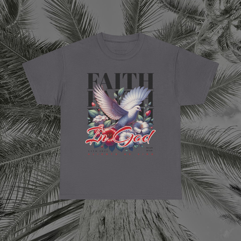 Wings of Grace - (UNISEX) Heavy Cotton Tee - Aliento De Vida