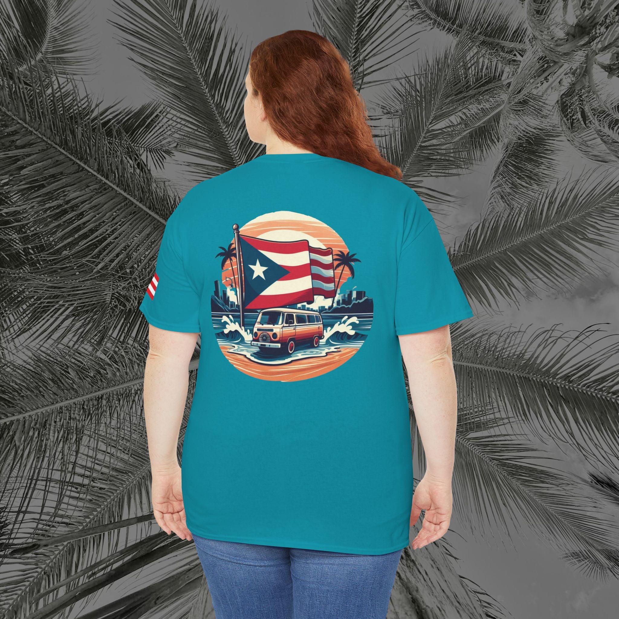 Island Cruiser - PR COLLECTION - (UNISEX) Heavy Cotton Tee - Aliento De Vida