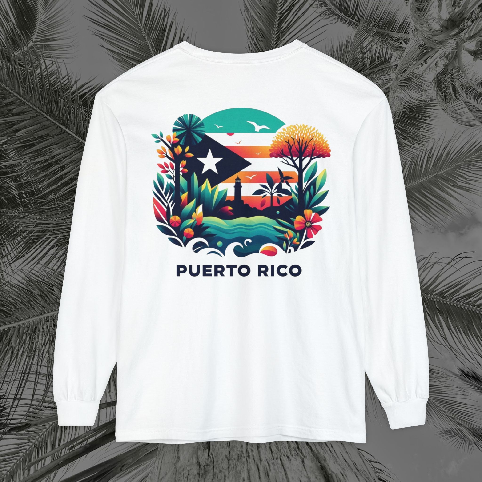 Isla Vibrante - (UNISEX) Long Sleeve T-Shirt - Aliento De Vida