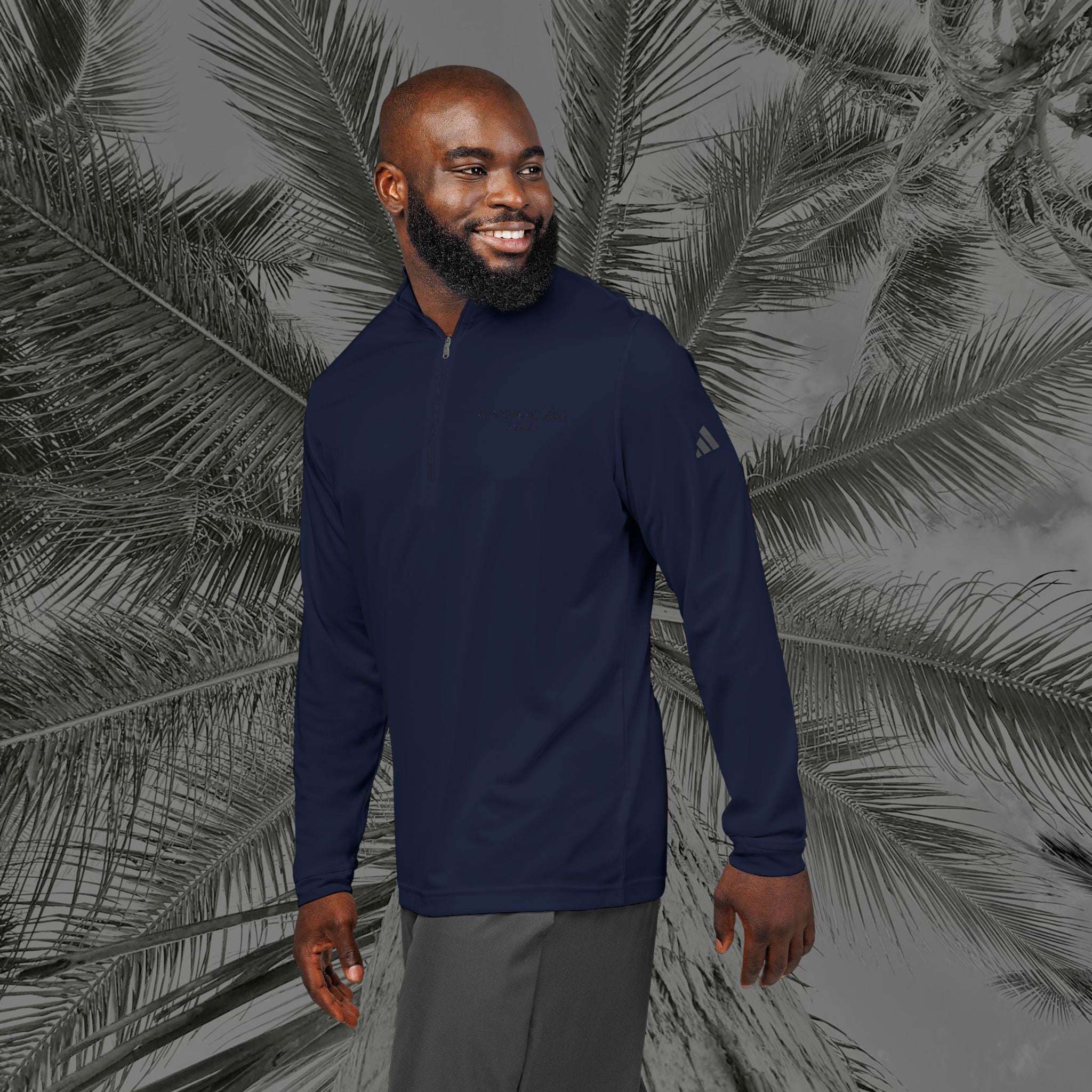 Adidas® Quarter-Zip Pullover - Embroidery for Active Lifestyle - (UNISEX) - Aliento De Vida