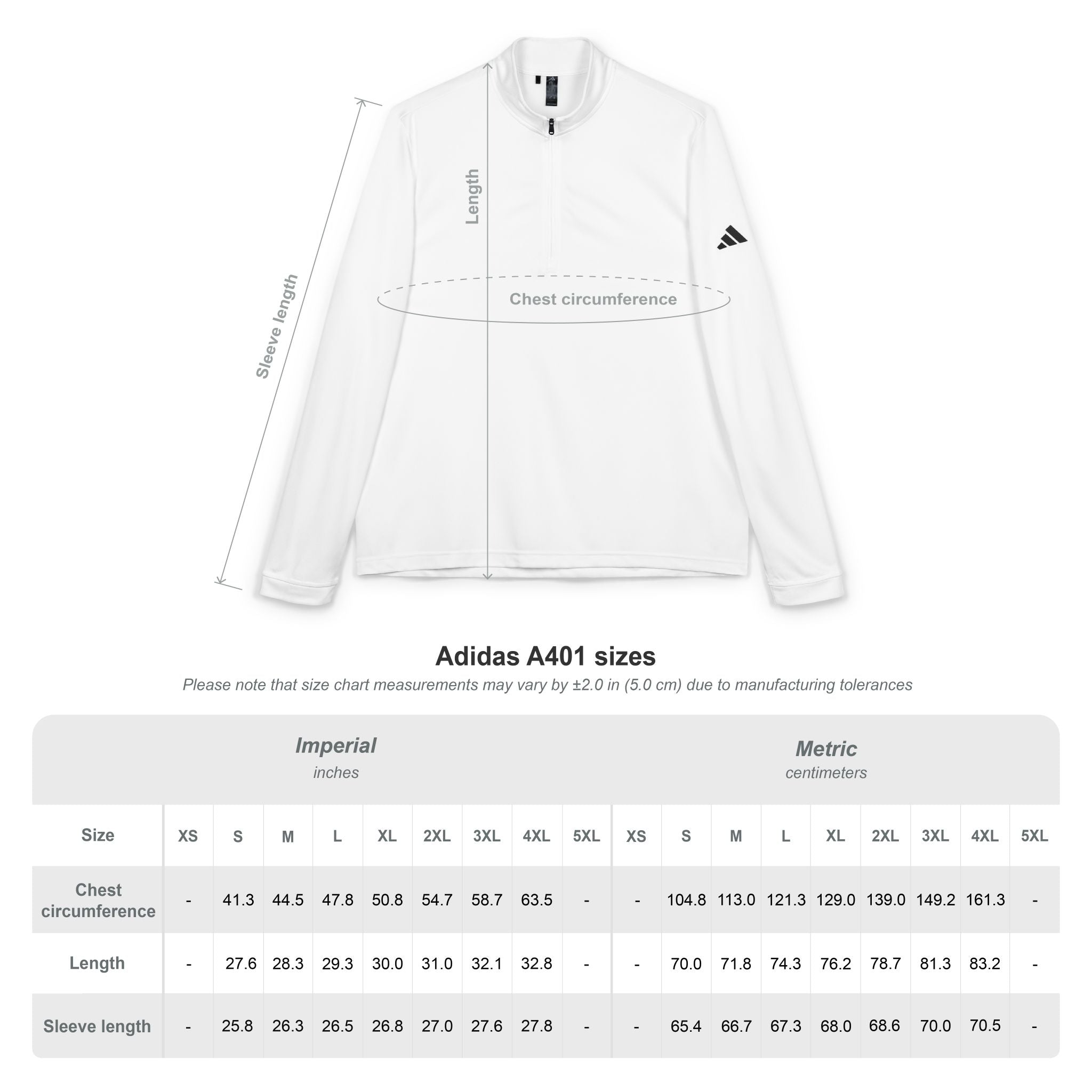 Adidas® Quarter-Zip Pullover - Embroidery for Active Lifestyle - (UNISEX) - Aliento De Vida