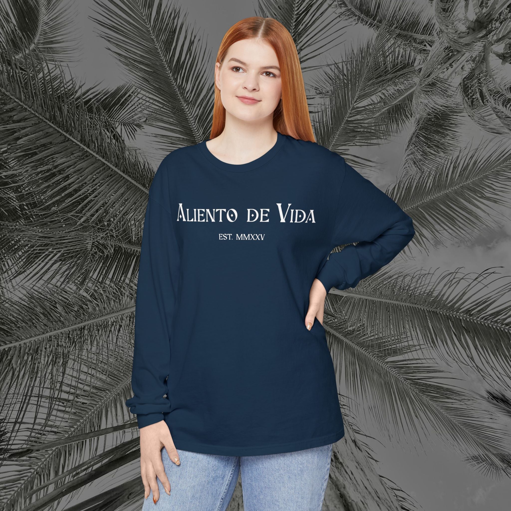 Resting Beach Face - (UNISEX) Long Sleeve Shirt - Aliento De Vida