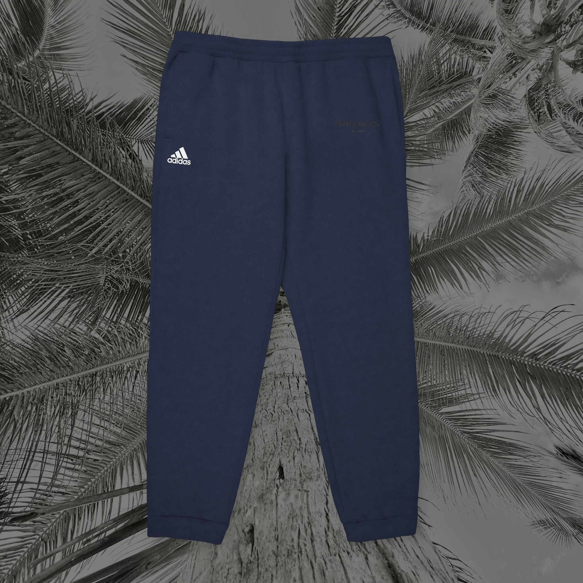 Aliento De Vida - (UNISEX) Adidas Fleece Joggers (Black Lettering)