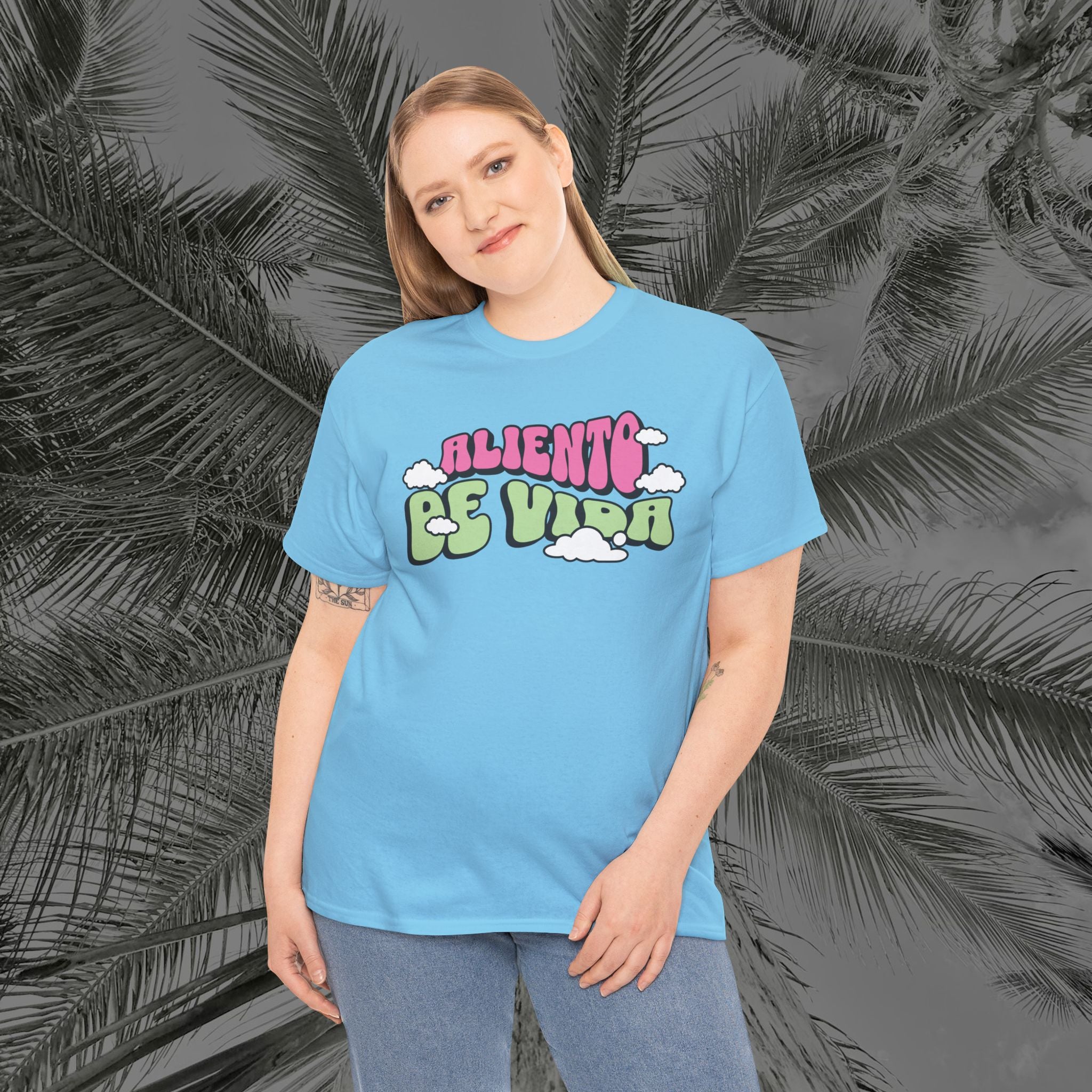 Clouds #2 - (UNISEX) Heavy Cotton T-Shirt - Aliento De Vida