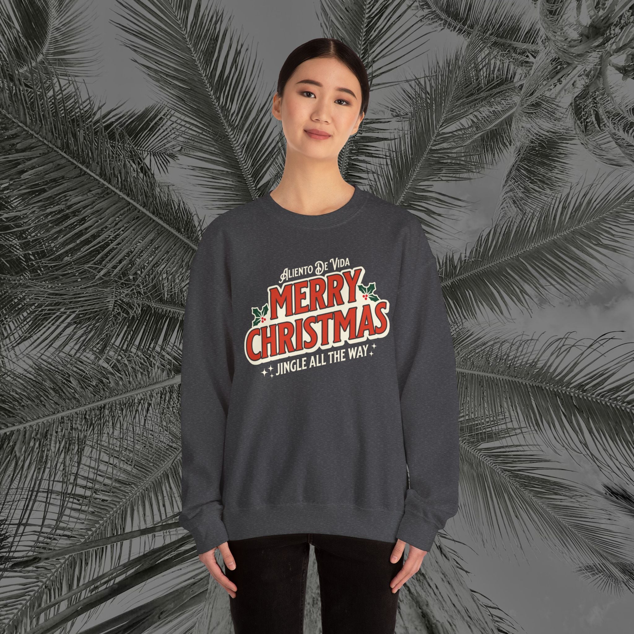 Merry Christmas - (UNISEX) Cozy Crewneck Sweatshirt - Aliento De Vida