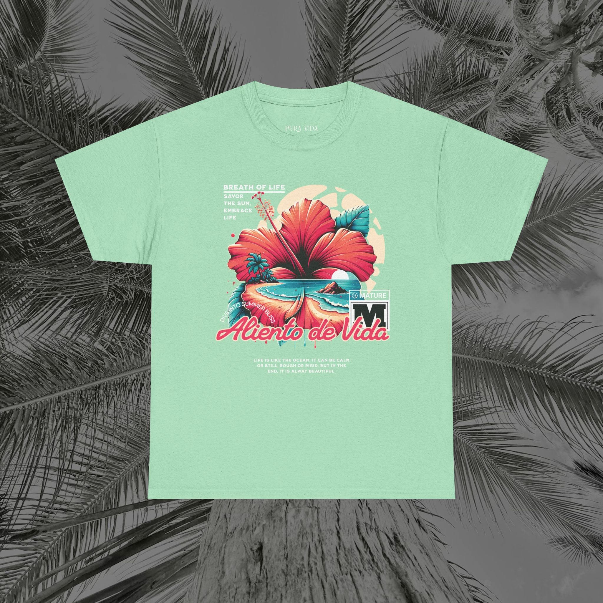 Breath Of Paradise - (UNISEX) Heavy Cotton T-Shirt - Aliento De Vida