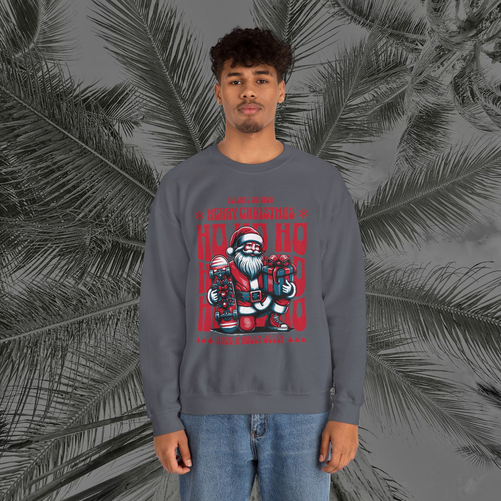 Naughty by Nature, Santa by Choice - (UNISEX) Cozy Crewneck Sweatshirt - Aliento De Vida