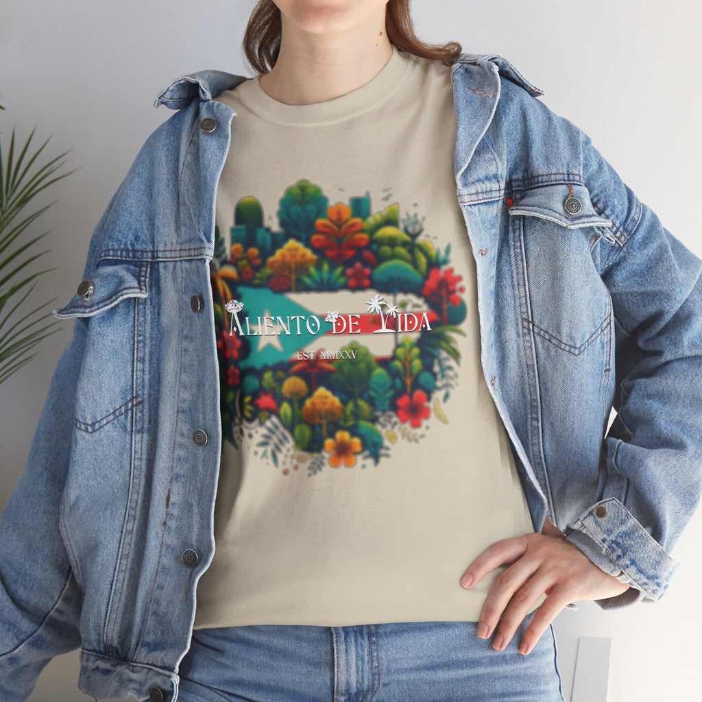 Beauty of Nature - PR COLLECTION - (UNISEX) Heavy Cotton Tee - Aliento De Vida
