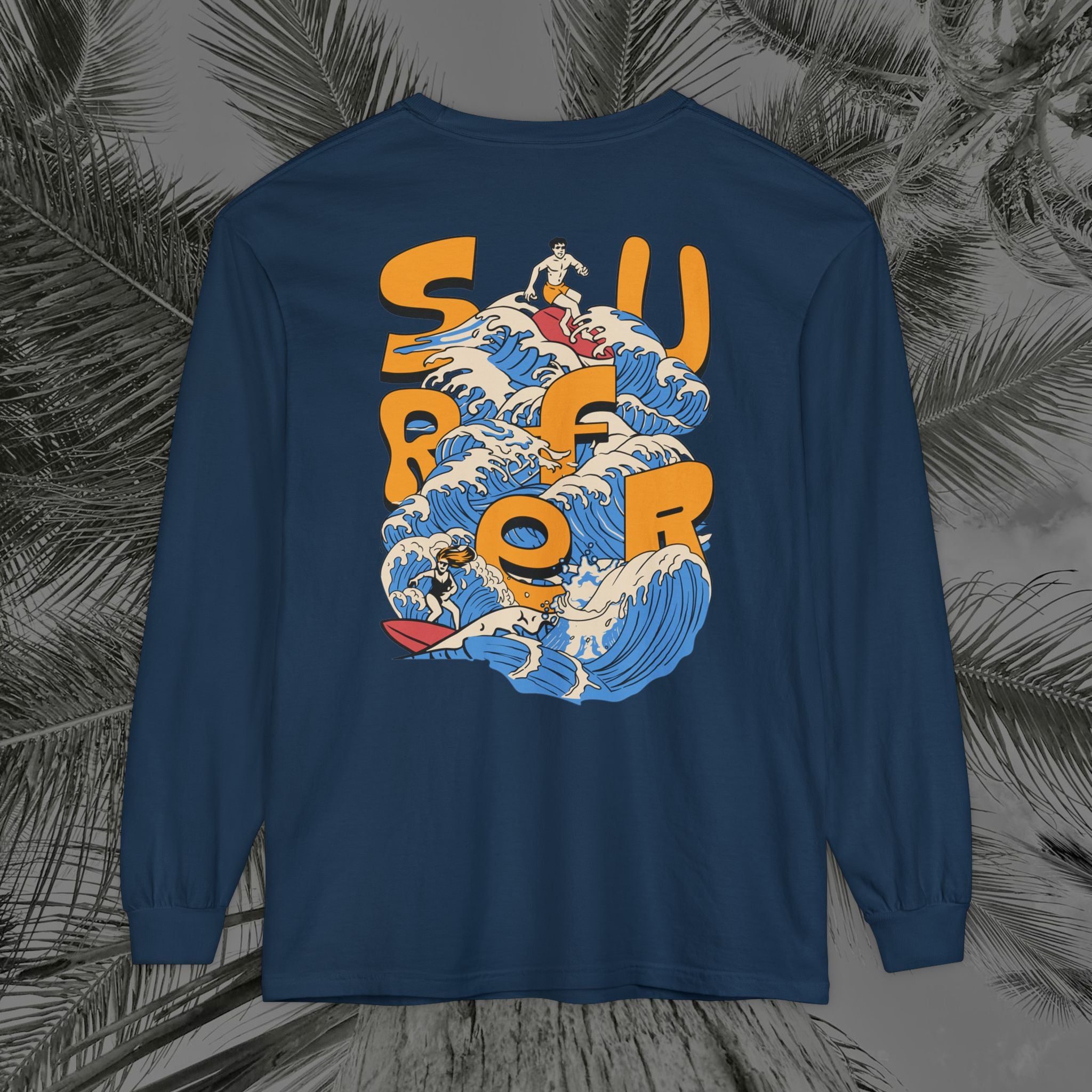 Ocean Motion - (UNISEX) Long Sleeve T-Shirt - Aliento de Vida