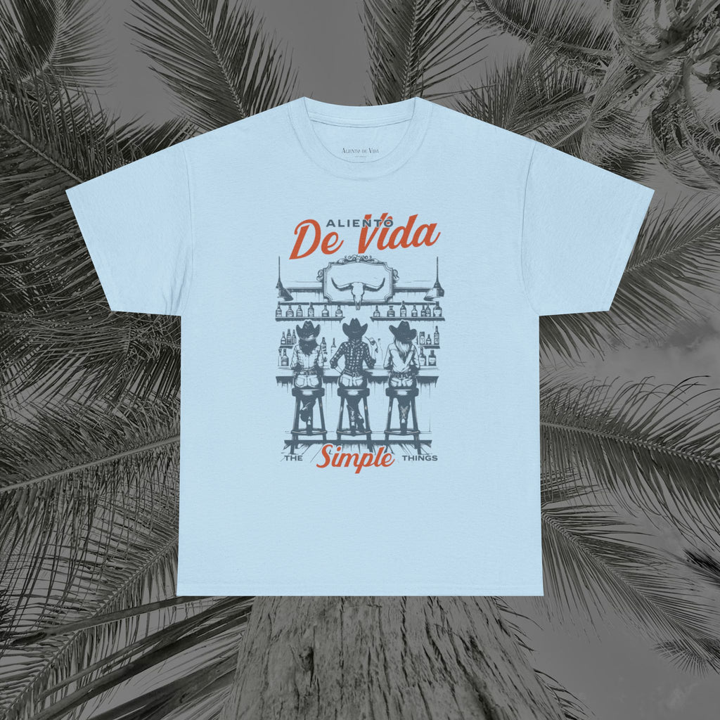 Let's Have A Drink - (UNISEX) Heavy Cotton T-Shirt - Aliento De Vida