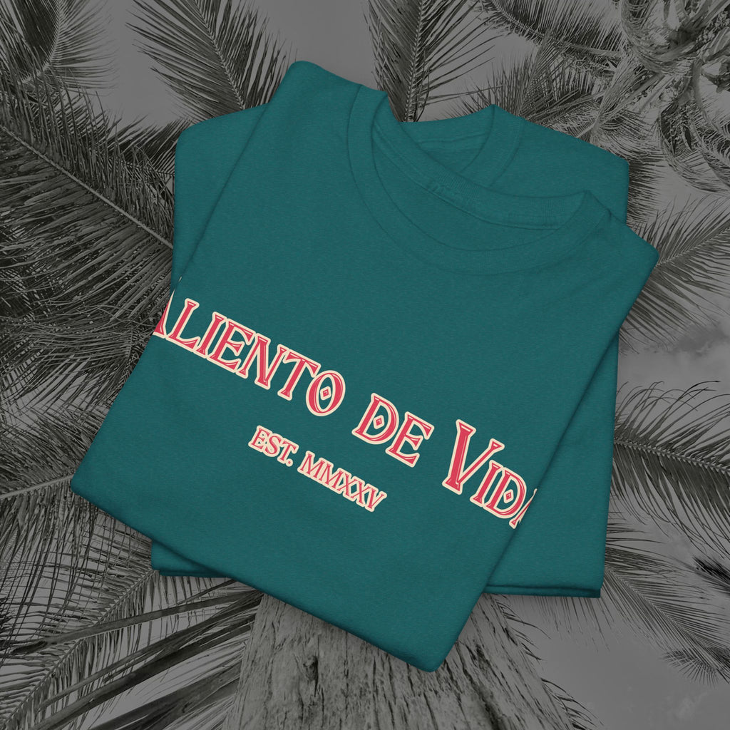 Breath Of Paradise - (UNISEX) Heavy Cotton T-Shirt - Back Design - Aliento De Vida