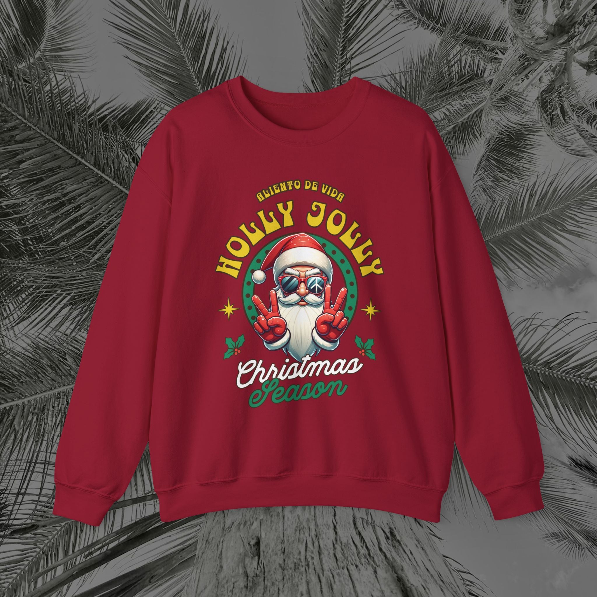 Peace Out, North Pole Edition - (UNSEX) Cozy Crewneck Sweatshirt – Aliento De Vida