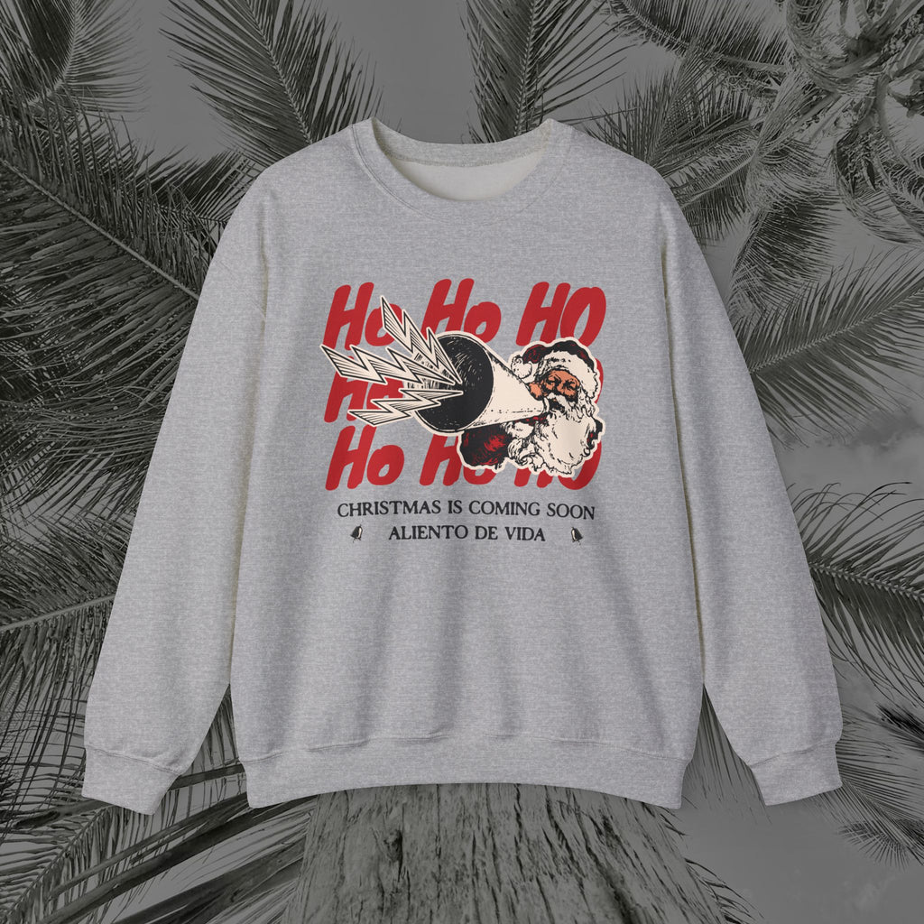 Ho Ho Ho’ Holiday Season - (UNISEX) Cozy Crewneck Sweatshirt - Aliento De Vida