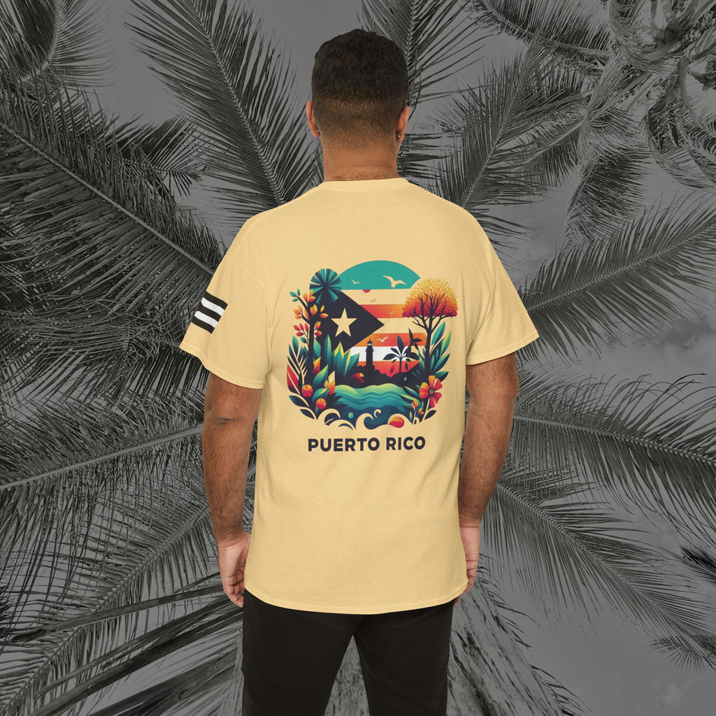 Isla Vibrante - PR COLLECTION - (UNISEX) Heavy Cotton Tee - Aliento De Vida