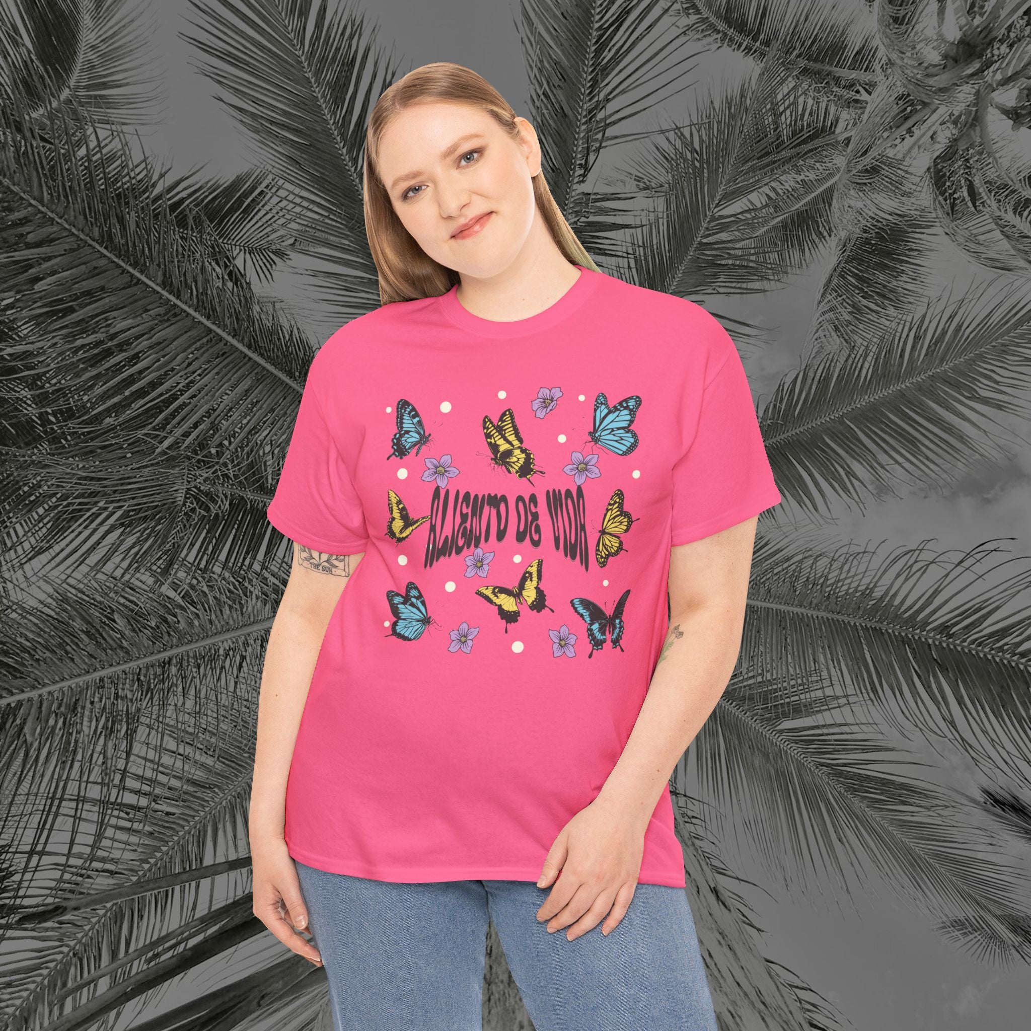 Butterfly Effect #2 - (UNISEX) Heavy Cotton T-Shirt - Aliento De Vida