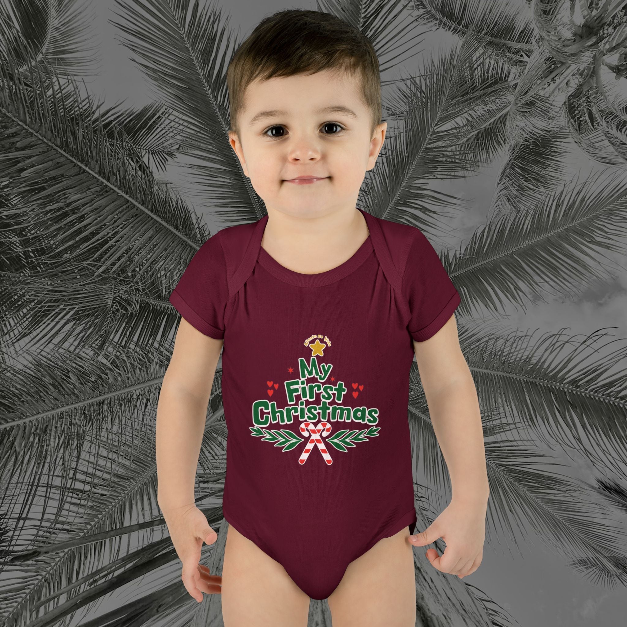 Tiny Tree Topper - (UNISEX) Baby Bodysuit / Infant Onesie - Aliento De Vida