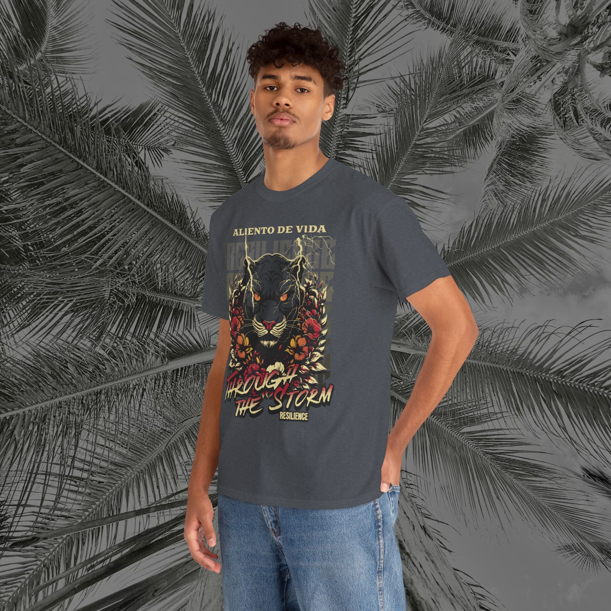 Rise of the Panther - (UNISEX) Heavy Cotton Tee - Aliento De Vida