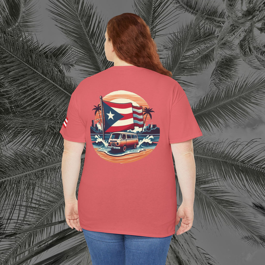 Island Cruiser - PR COLLECTION - (UNISEX) Heavy Cotton Tee - Aliento De Vida