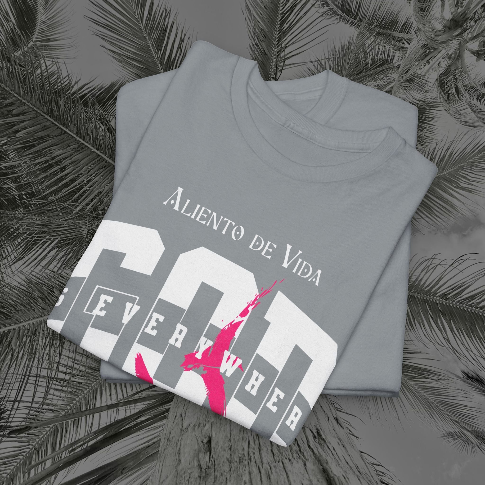 God Is Everywhere - (UNISEX) Heavy Cotton Tee - Aliento De Vida