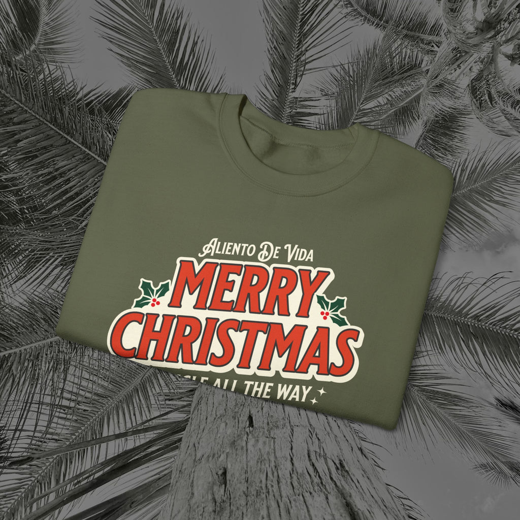Merry Christmas - (UNISEX) Cozy Crewneck Sweatshirt - Aliento De Vida