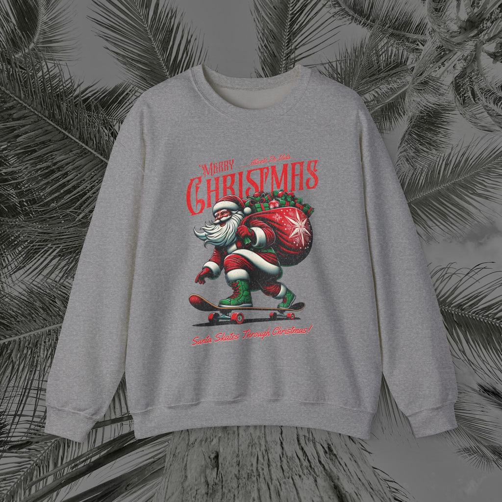 Merry Kickmas - (UNISEX) Cozy Crewneck Sweatshirt - Aliento De Vida
