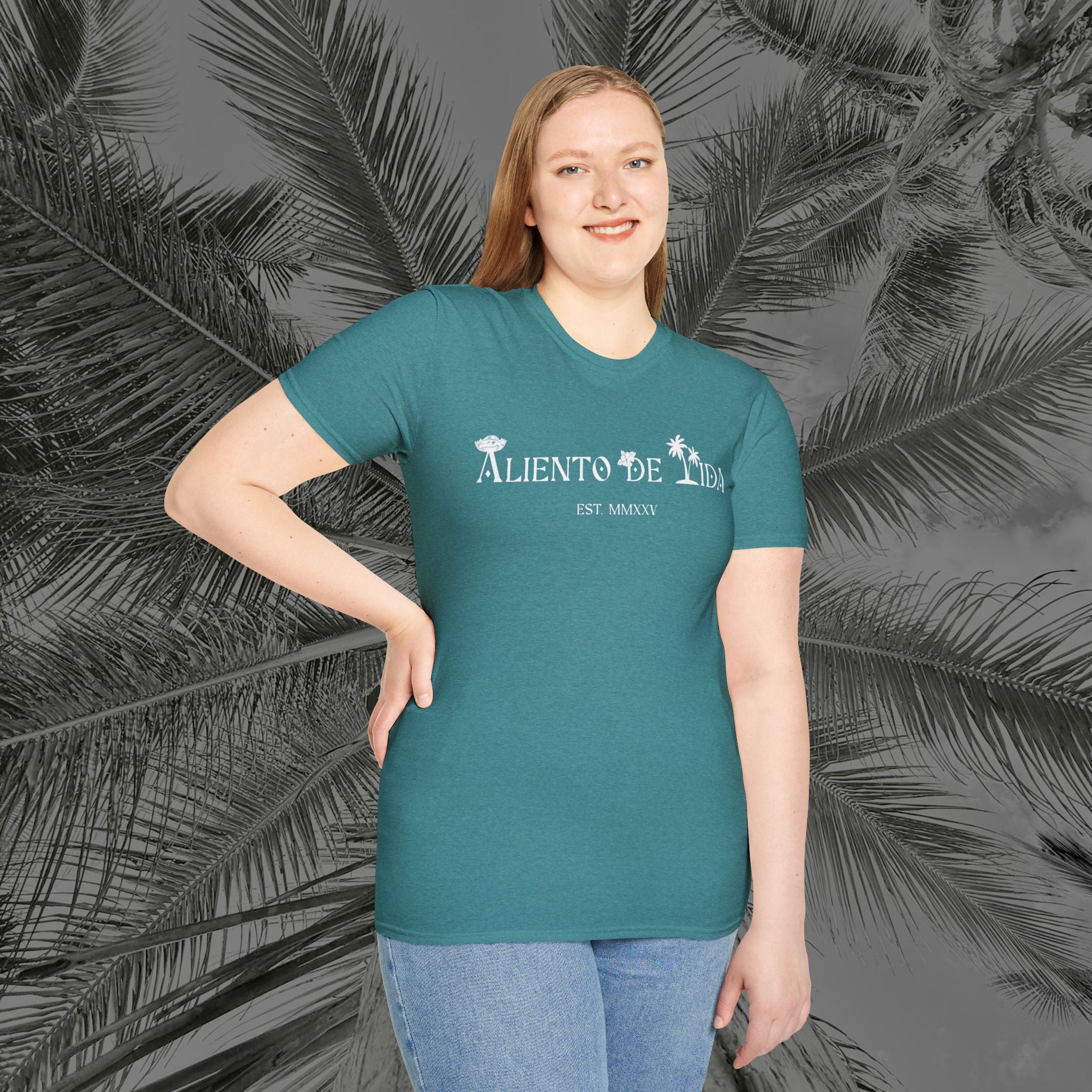 A Slice of Paradise - PR COLLECTION - (UNISEX) Soft style T-Shirt - Aliento De Vida