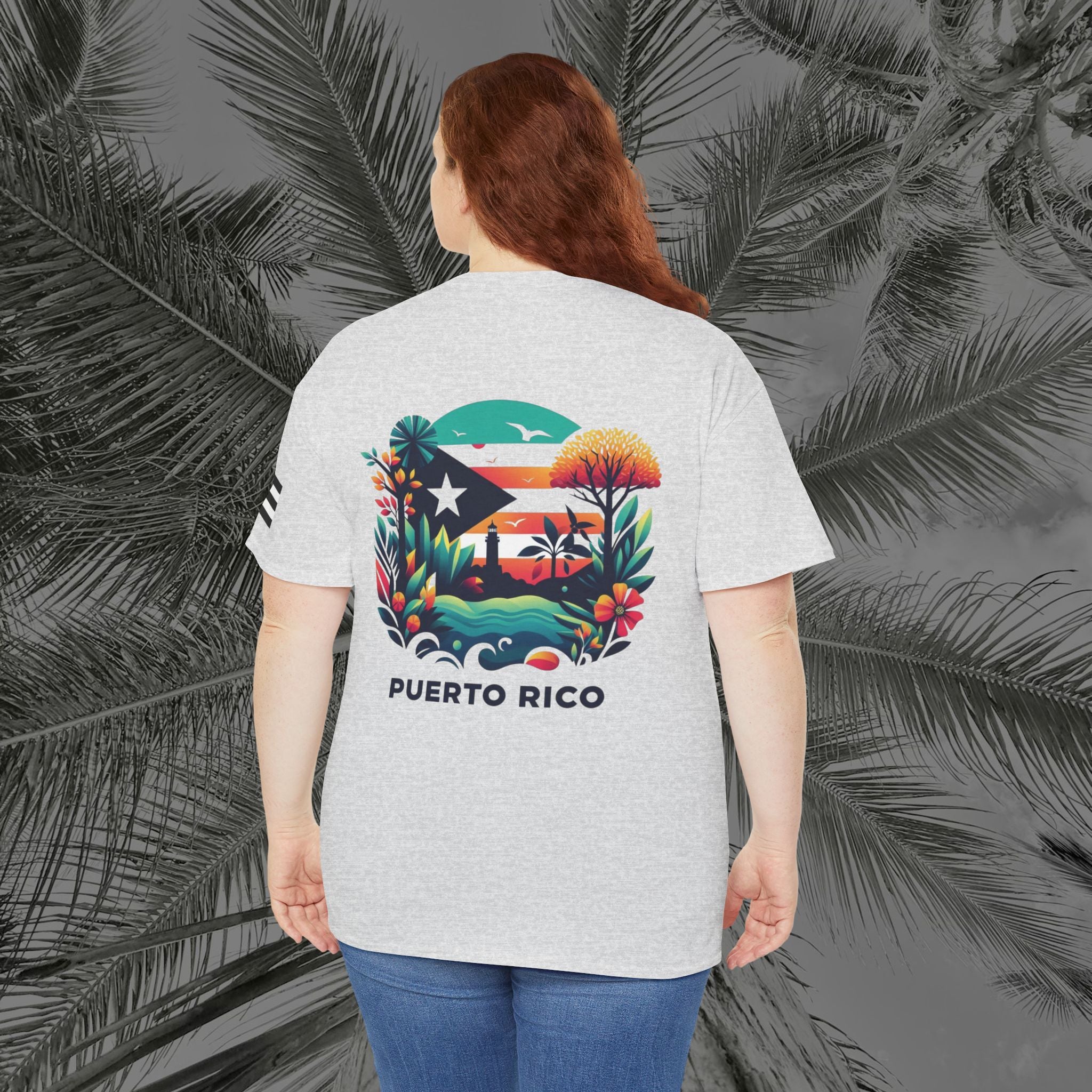 Isla Vibrante - PR COLLECTION - (UNISEX) Heavy Cotton Tee - Aliento De Vida