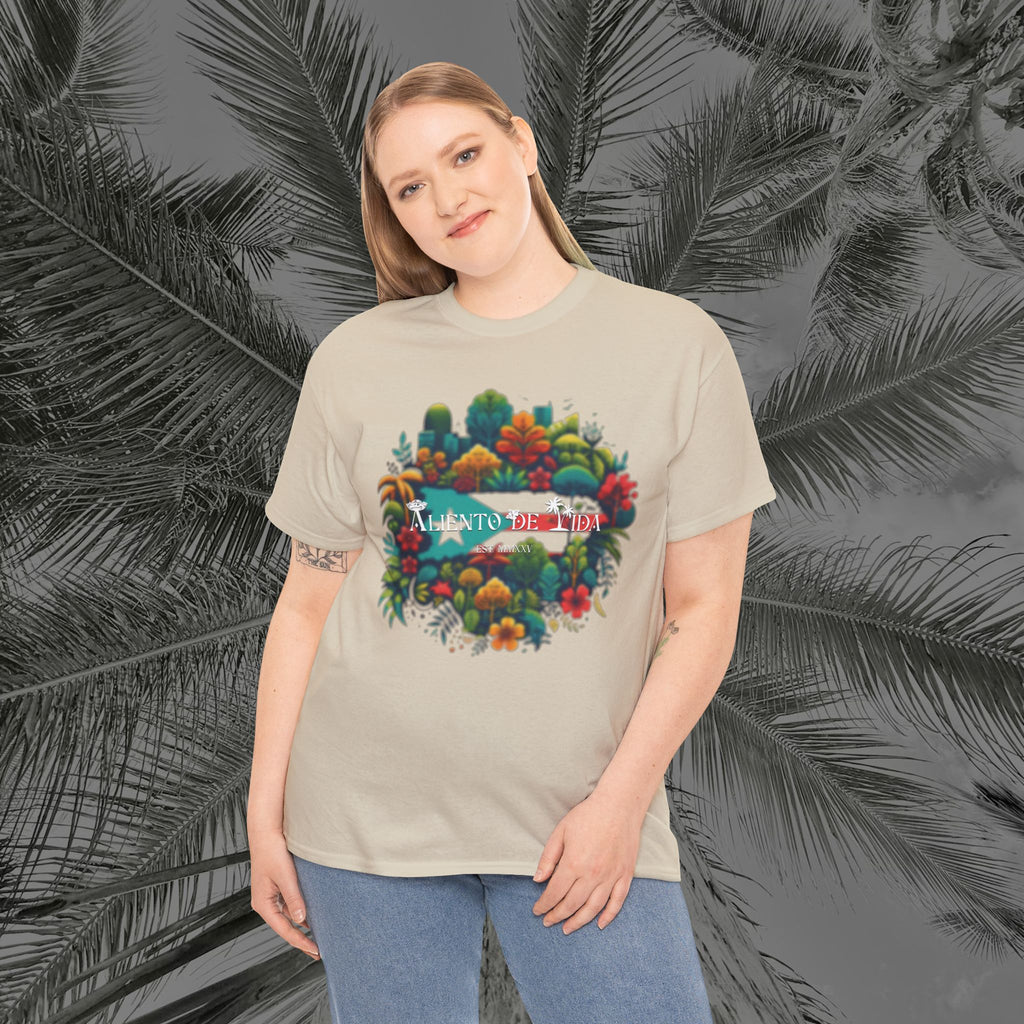 Beauty of Nature - PR COLLECTION - (UNISEX) Heavy Cotton Tee - Aliento De Vida