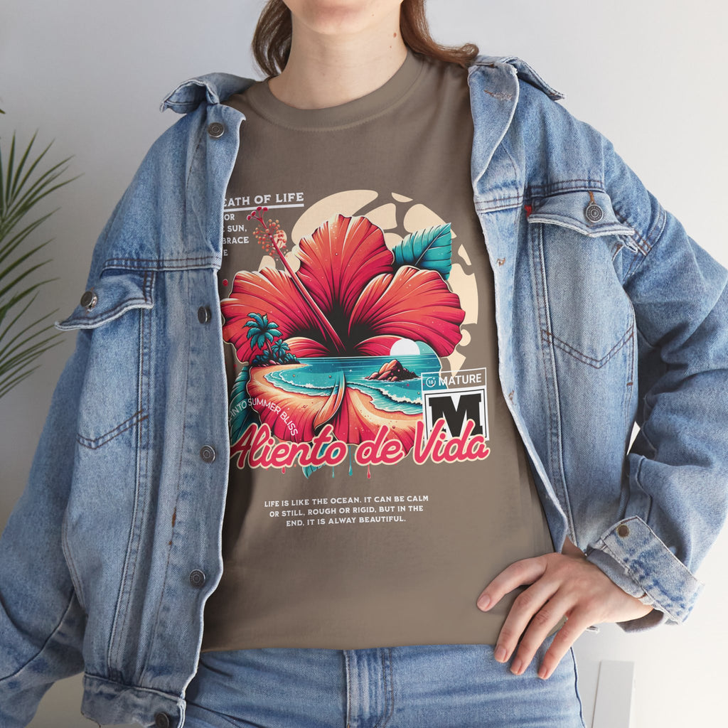 Breath Of Paradise - (UNISEX) Heavy Cotton T-Shirt - Aliento De Vida