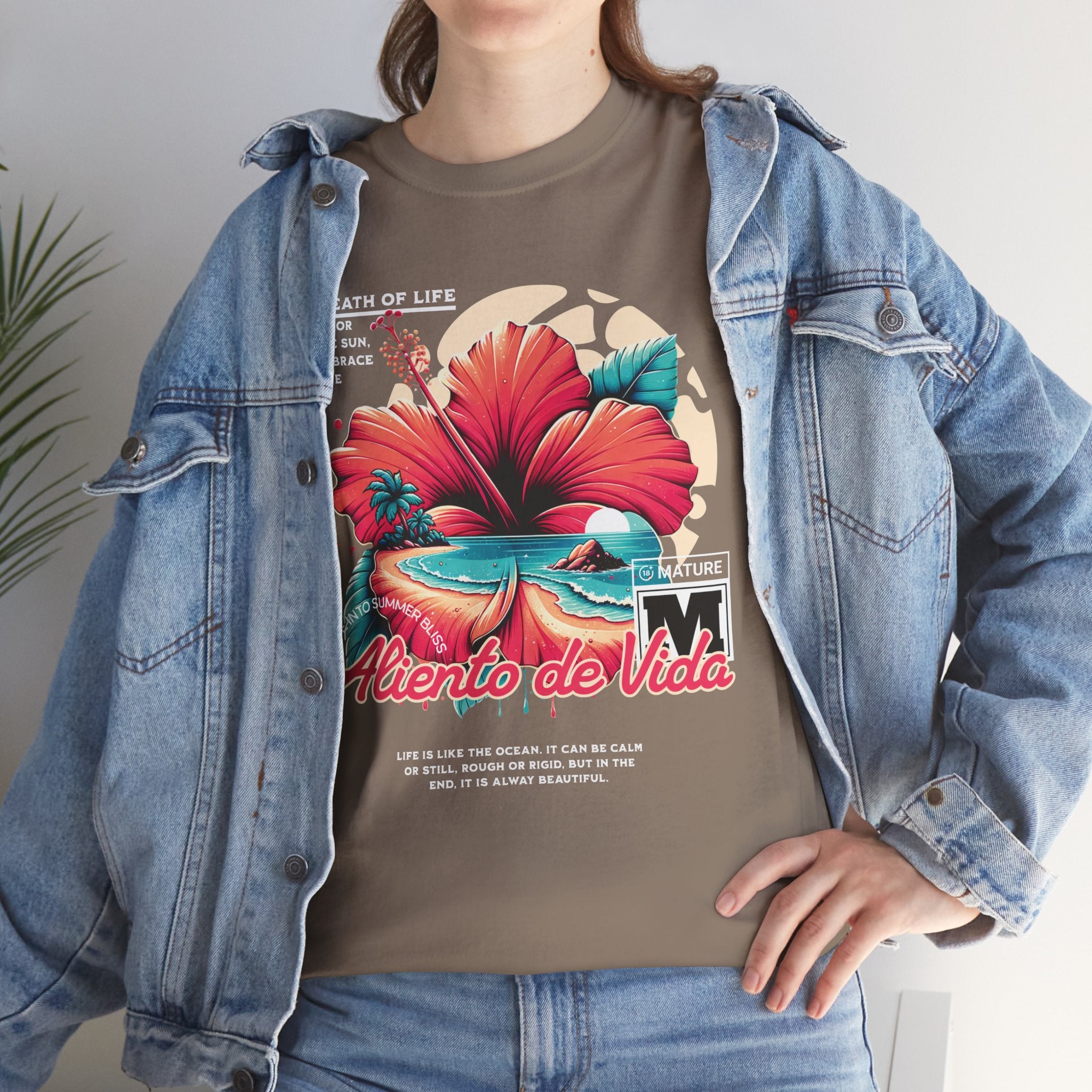 Breath Of Paradise - (UNISEX) Heavy Cotton T-Shirt - Aliento De Vida
