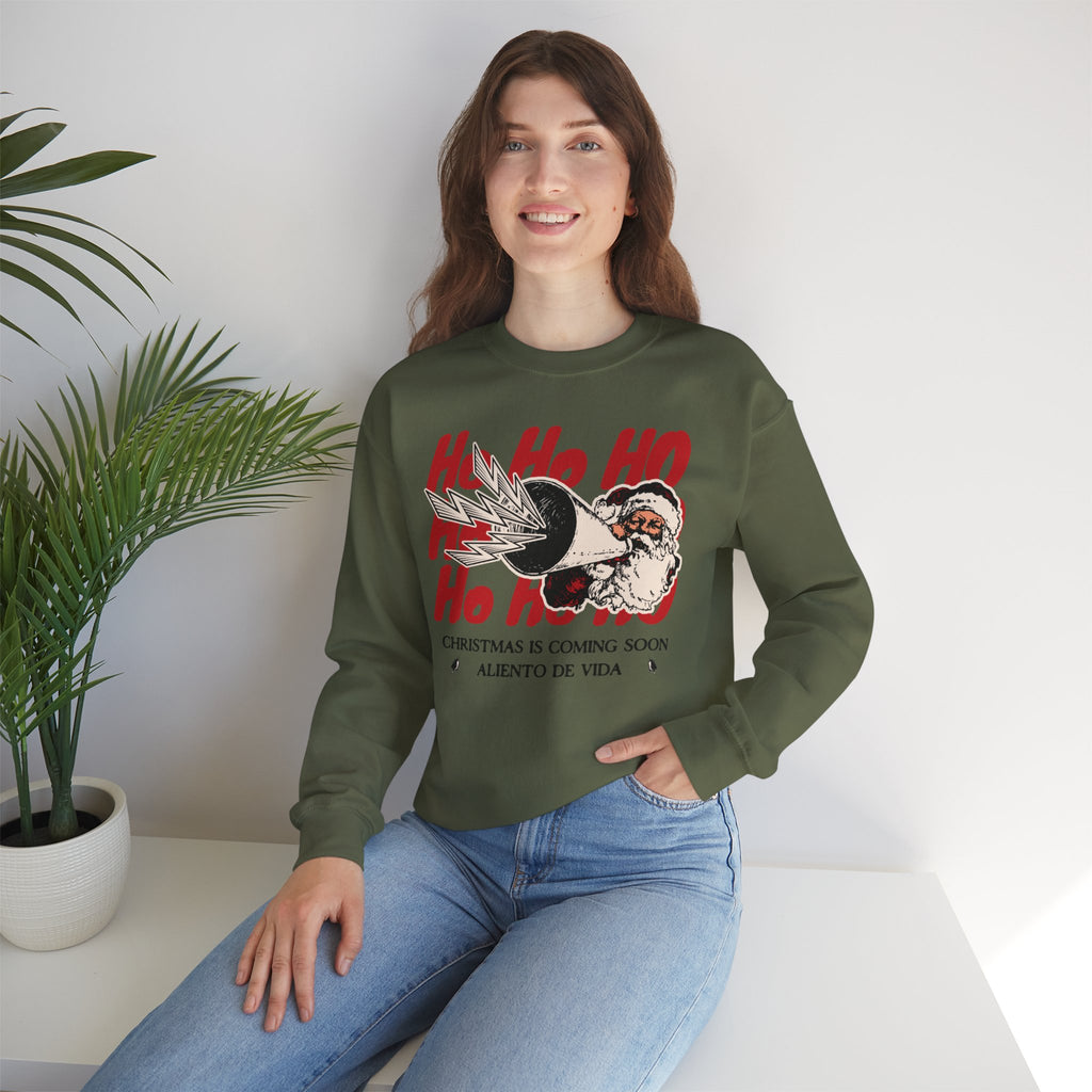 Ho Ho Ho’ Holiday Season - (UNISEX) Cozy Crewneck Sweatshirt - Aliento De Vida