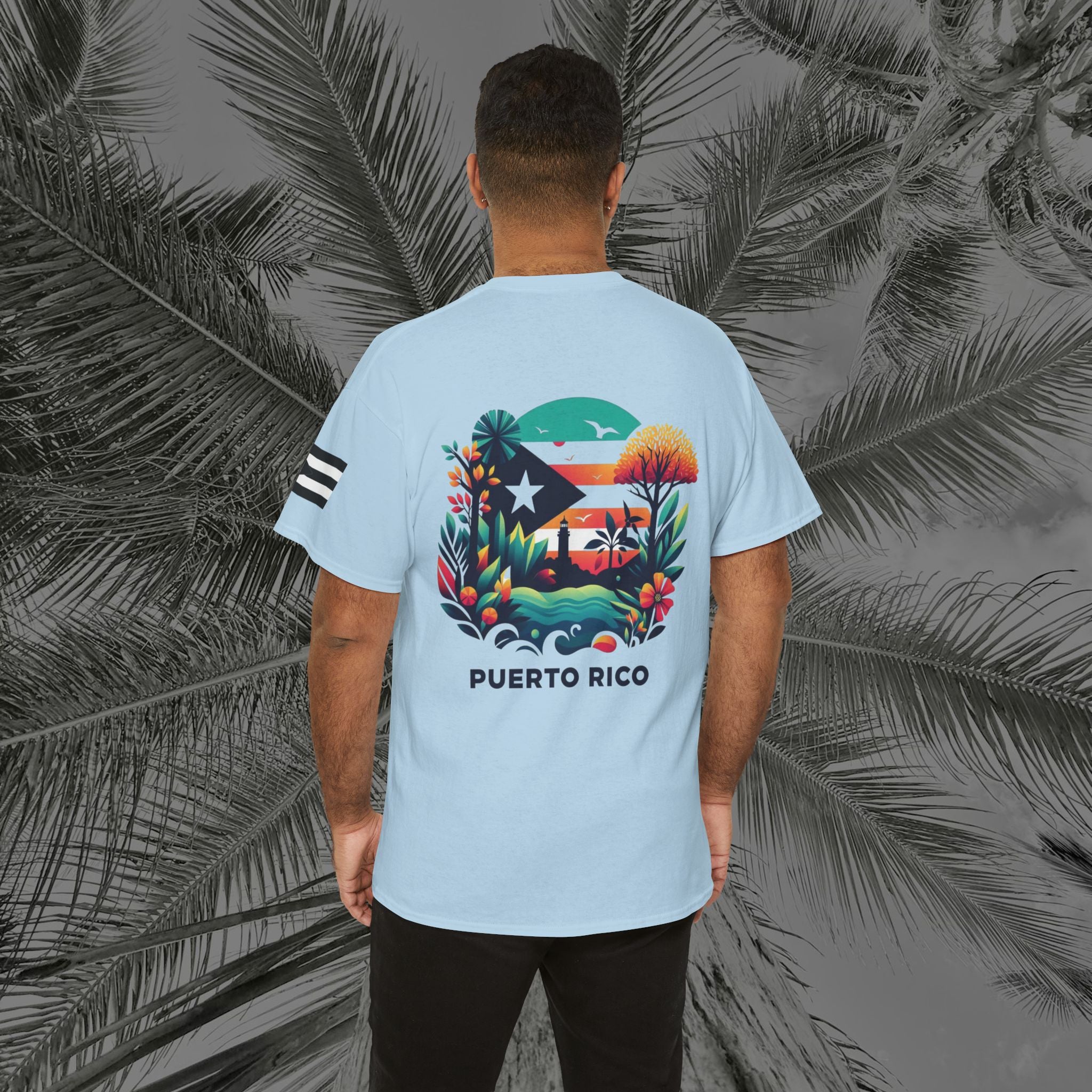 Isla Vibrante - PR COLLECTION - (UNISEX) Heavy Cotton Tee - Aliento De Vida