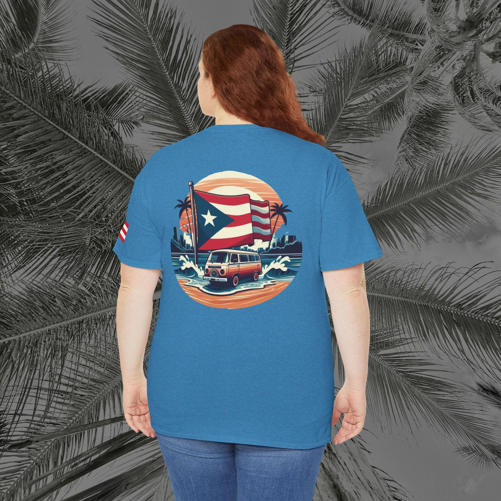 Island Cruiser - PR COLLECTION - (UNISEX) Heavy Cotton Tee - Aliento De Vida