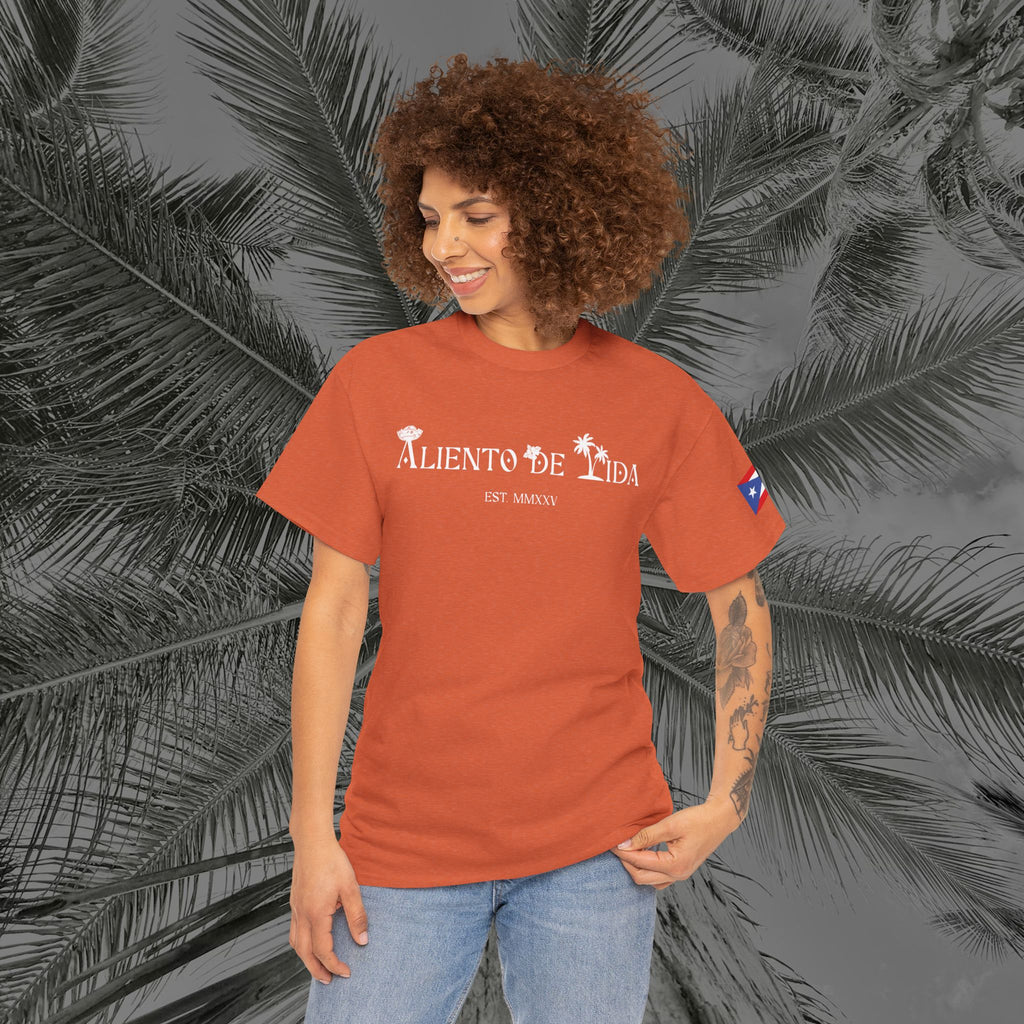 Crack Open A Unique Medalla - PR COLLECTION - (UNISEX) Heavy Cotton Tee - Aliento De Vida