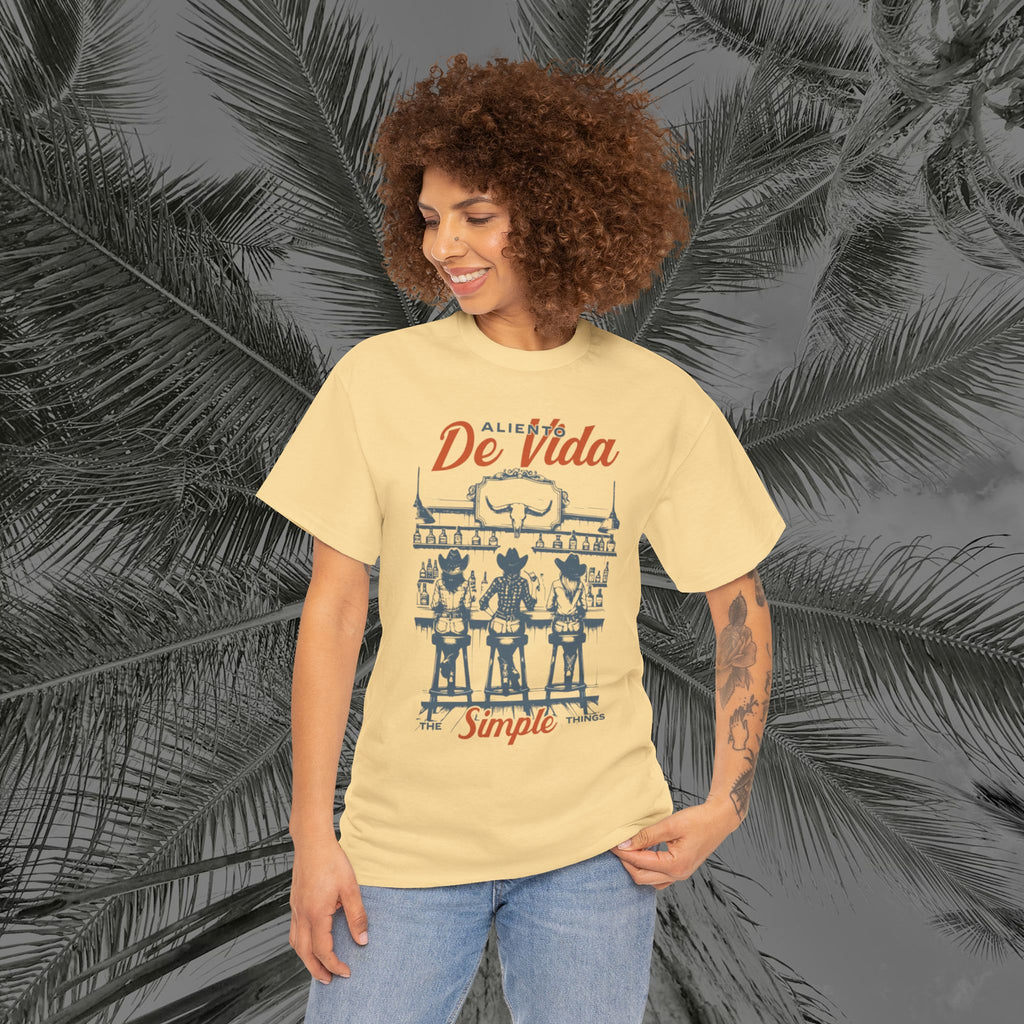 Let's Have A Drink - (UNISEX) Heavy Cotton T-Shirt - Aliento De Vida