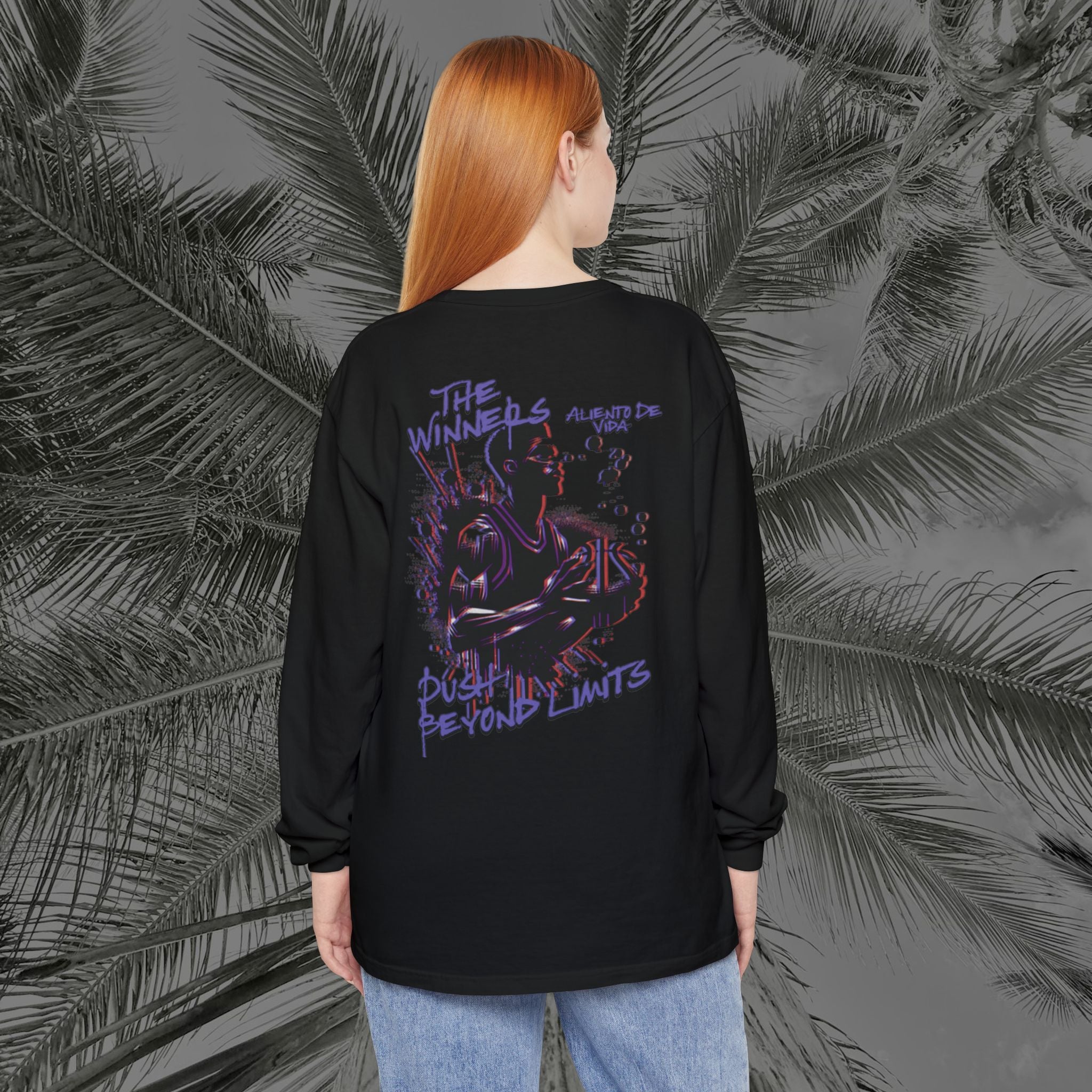 HUSTLE - (UNISEX) Long Sleeve Shirt - Aliento De Vida