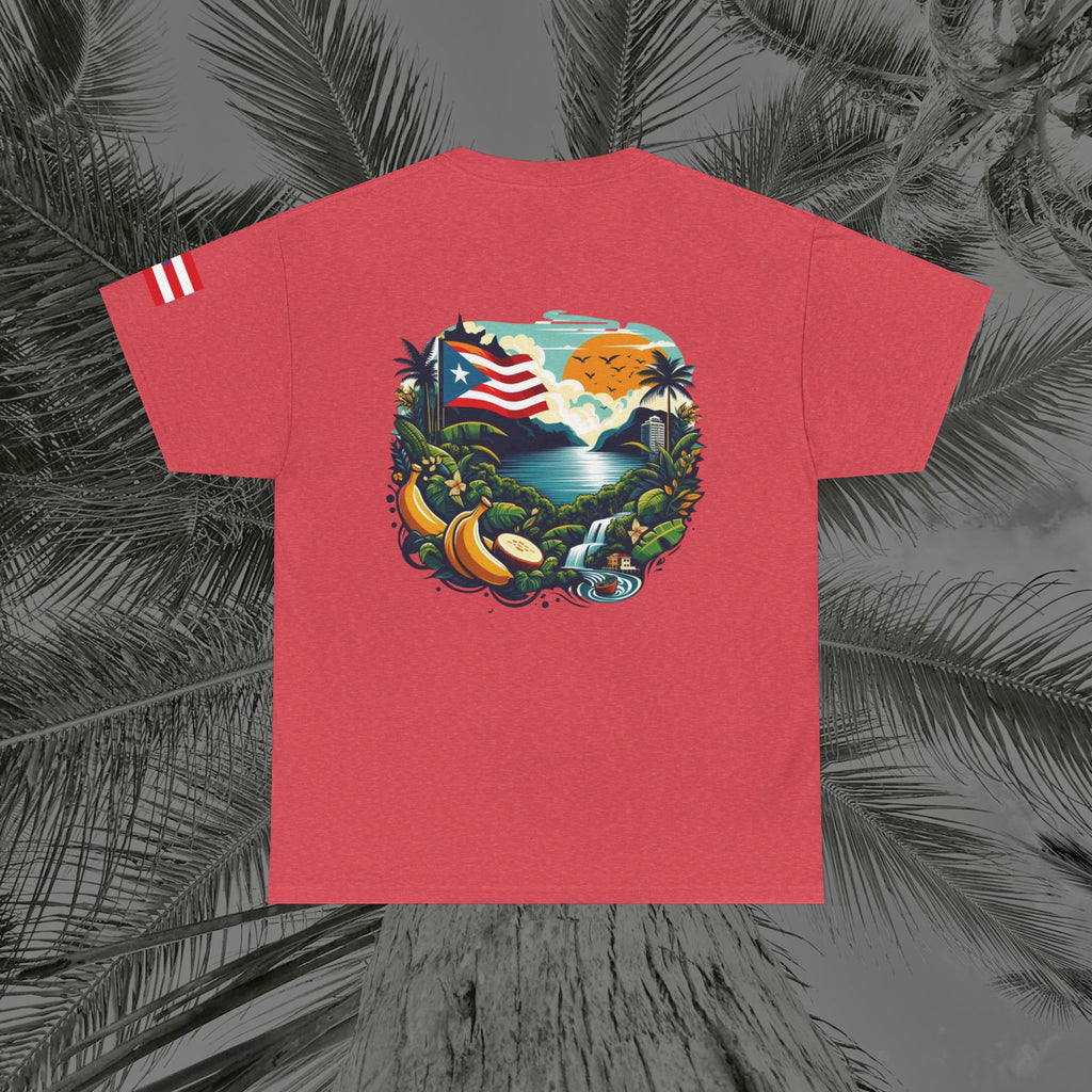 Borikén Sunrise - PR COLLECTION - (UNISEX) Heavy Cotton Tee - Aliento De Vida