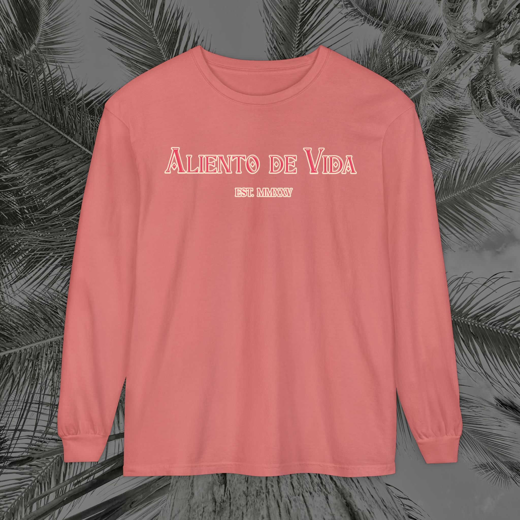 Breath Of Paradise - (UNISEX) Long Sleeve Shirt - Back Design - Aliento De Vida