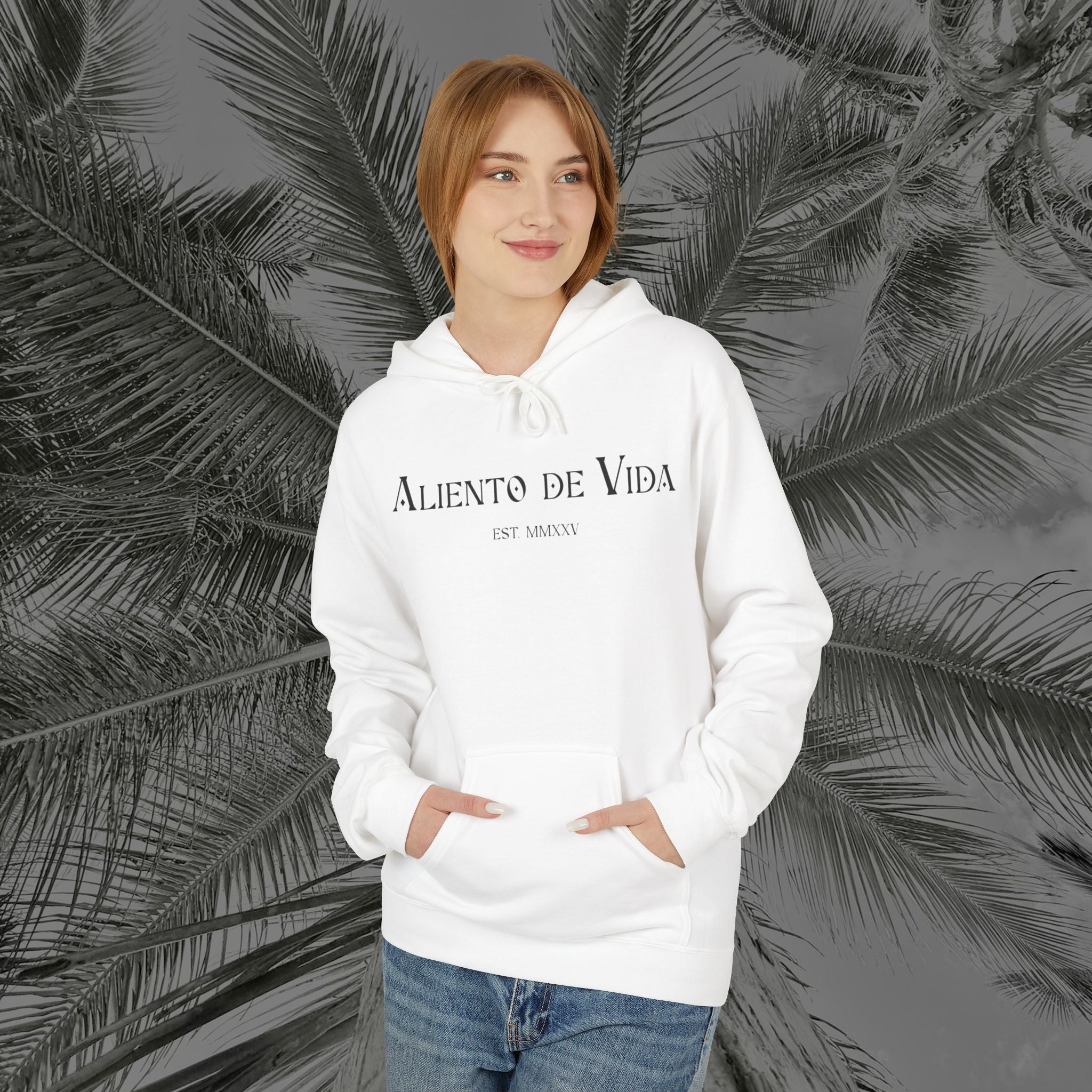 Wings of Grace - (UNISEX) Midweight Fleece Hoodie- Aliento De Vida
