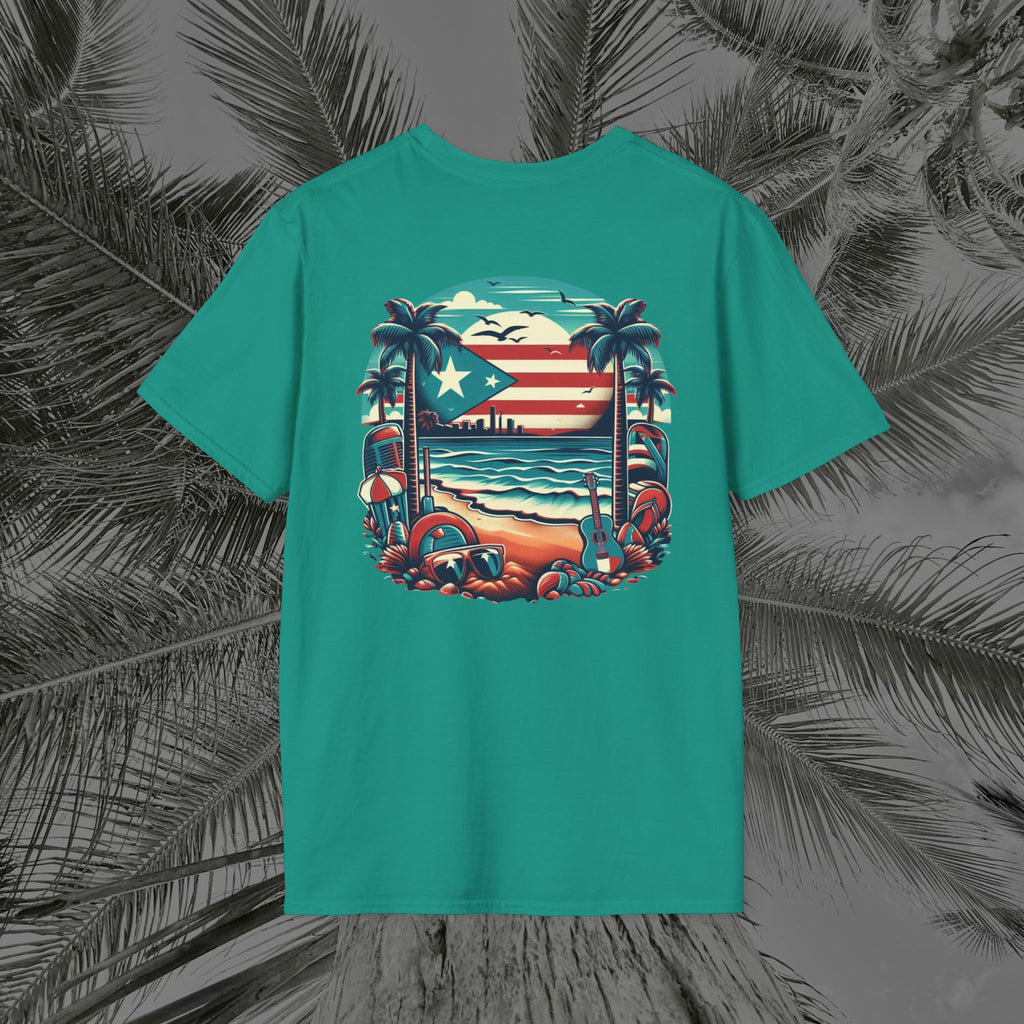 A Slice of Paradise - PR COLLECTION - (UNISEX) Soft style T-Shirt - Aliento De Vida