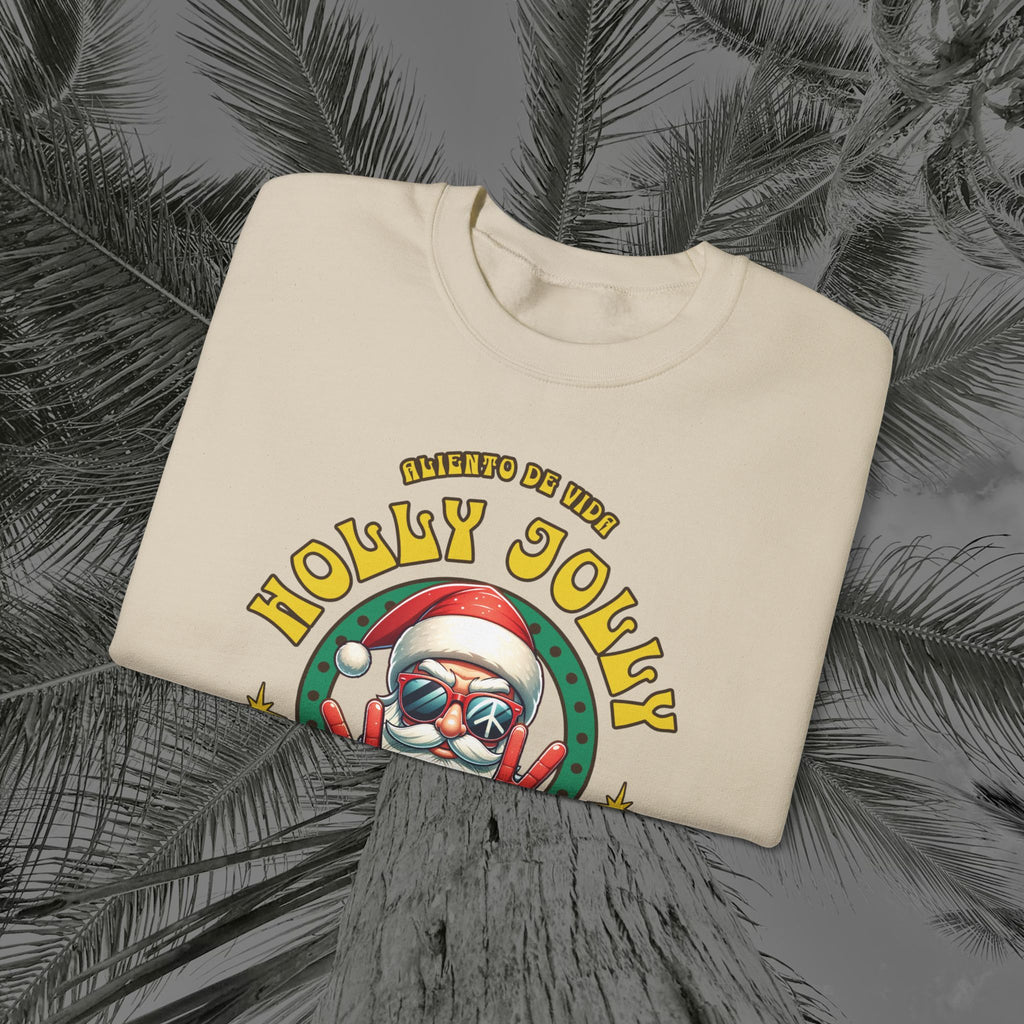 Peace Out, North Pole Edition - (UNSEX) Cozy Crewneck Sweatshirt – Aliento De Vida