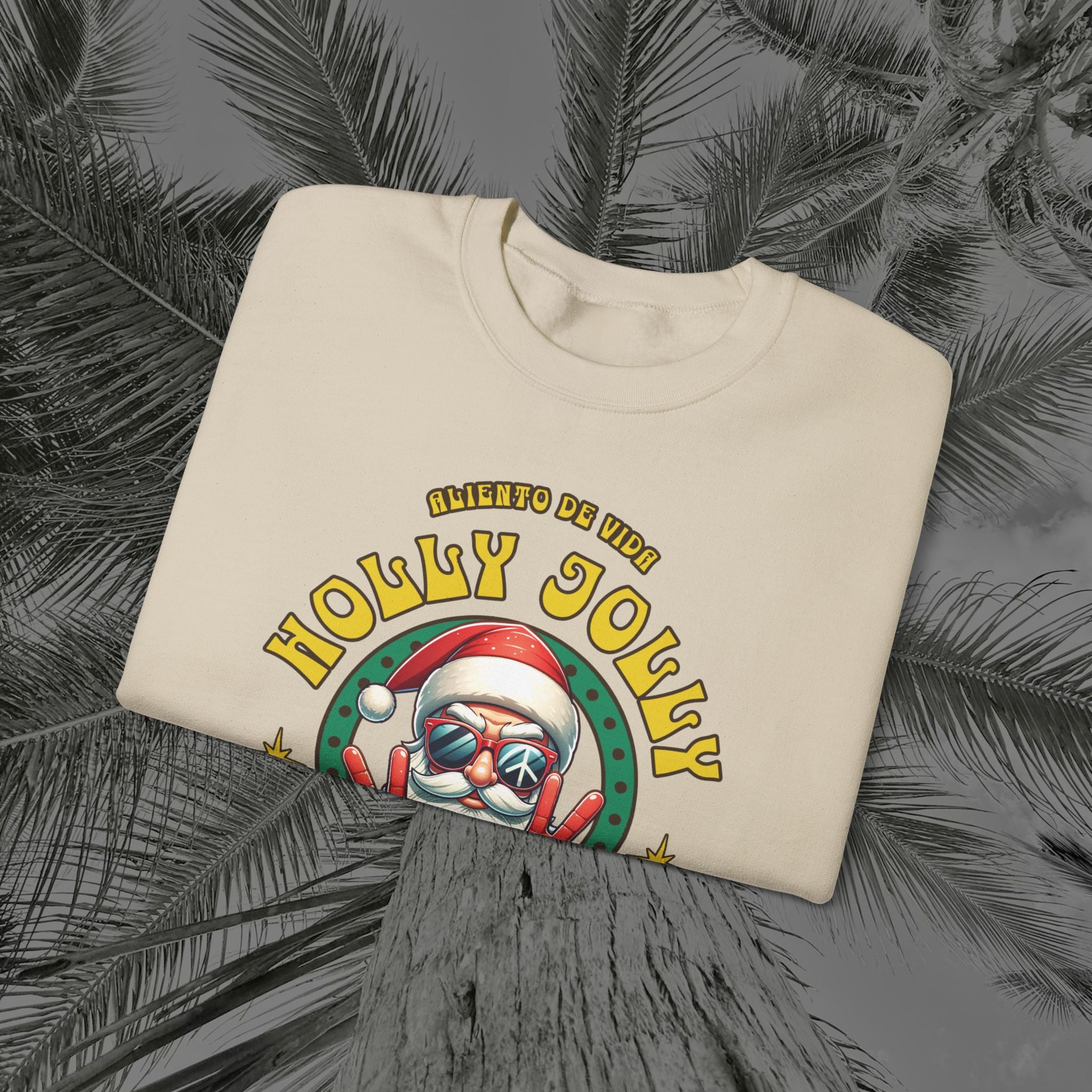 Peace Out, North Pole Edition - (UNSEX) Cozy Crewneck Sweatshirt – Aliento De Vida