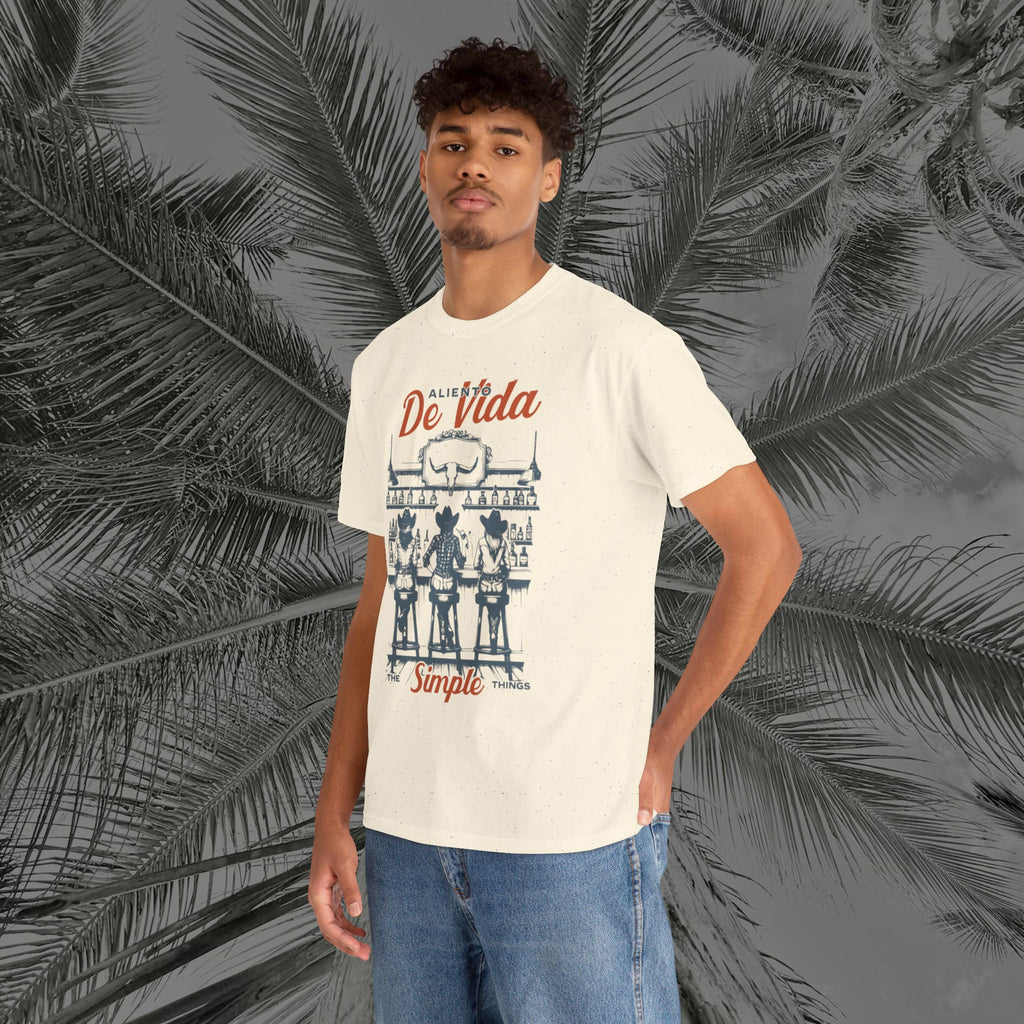 Let's Have A Drink - (UNISEX) Heavy Cotton T-Shirt - Aliento De Vida