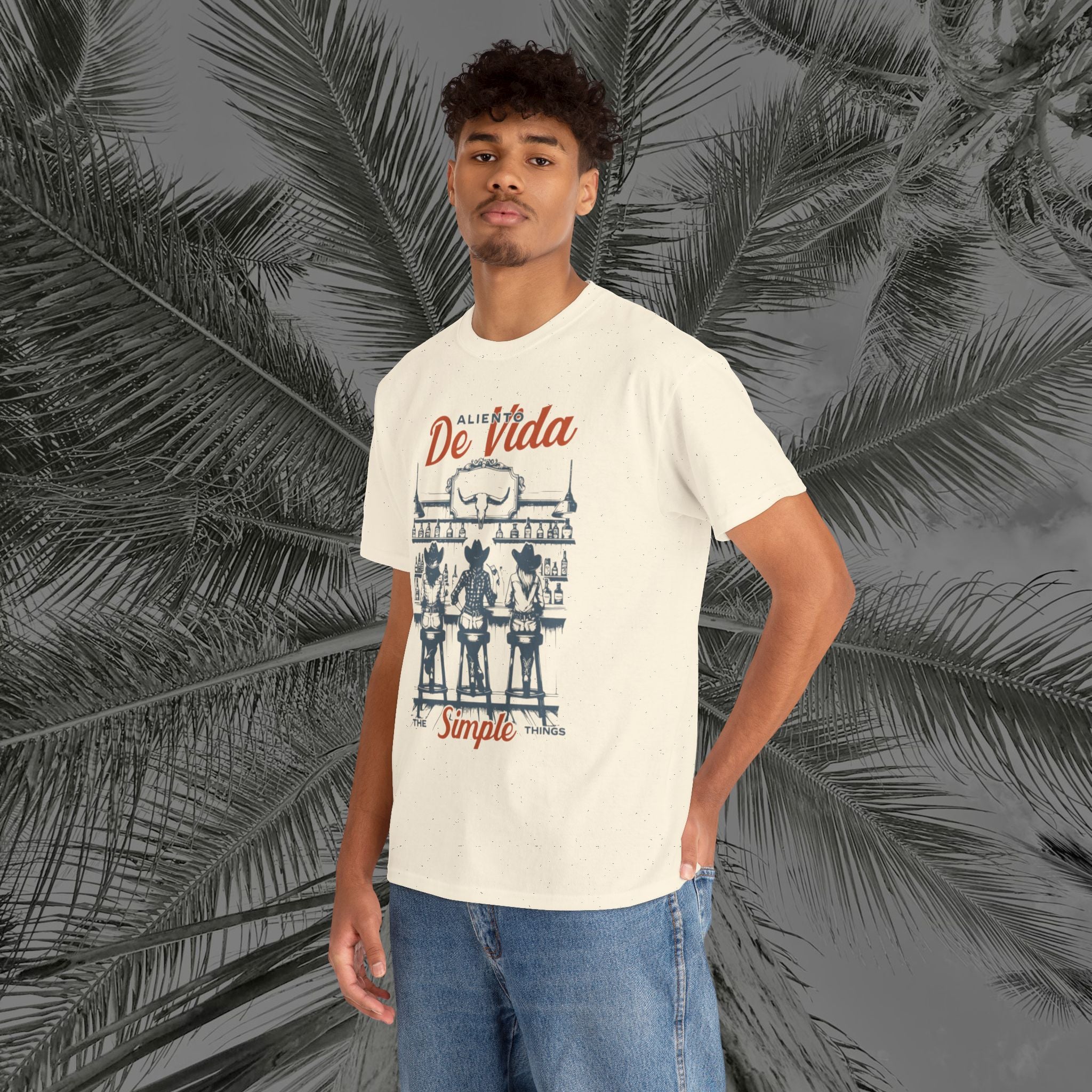 Let's Have A Drink - (UNISEX) Heavy Cotton T-Shirt - Aliento De Vida